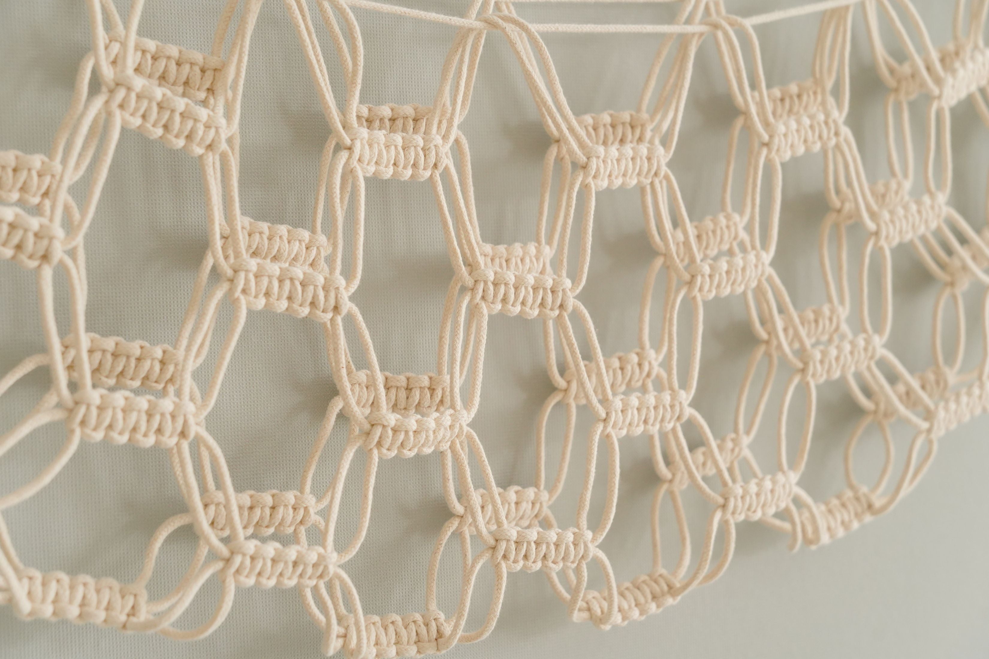 Macrame Toy Hammock for Stuffed Toys - Plush Rope Wall Organizer I25