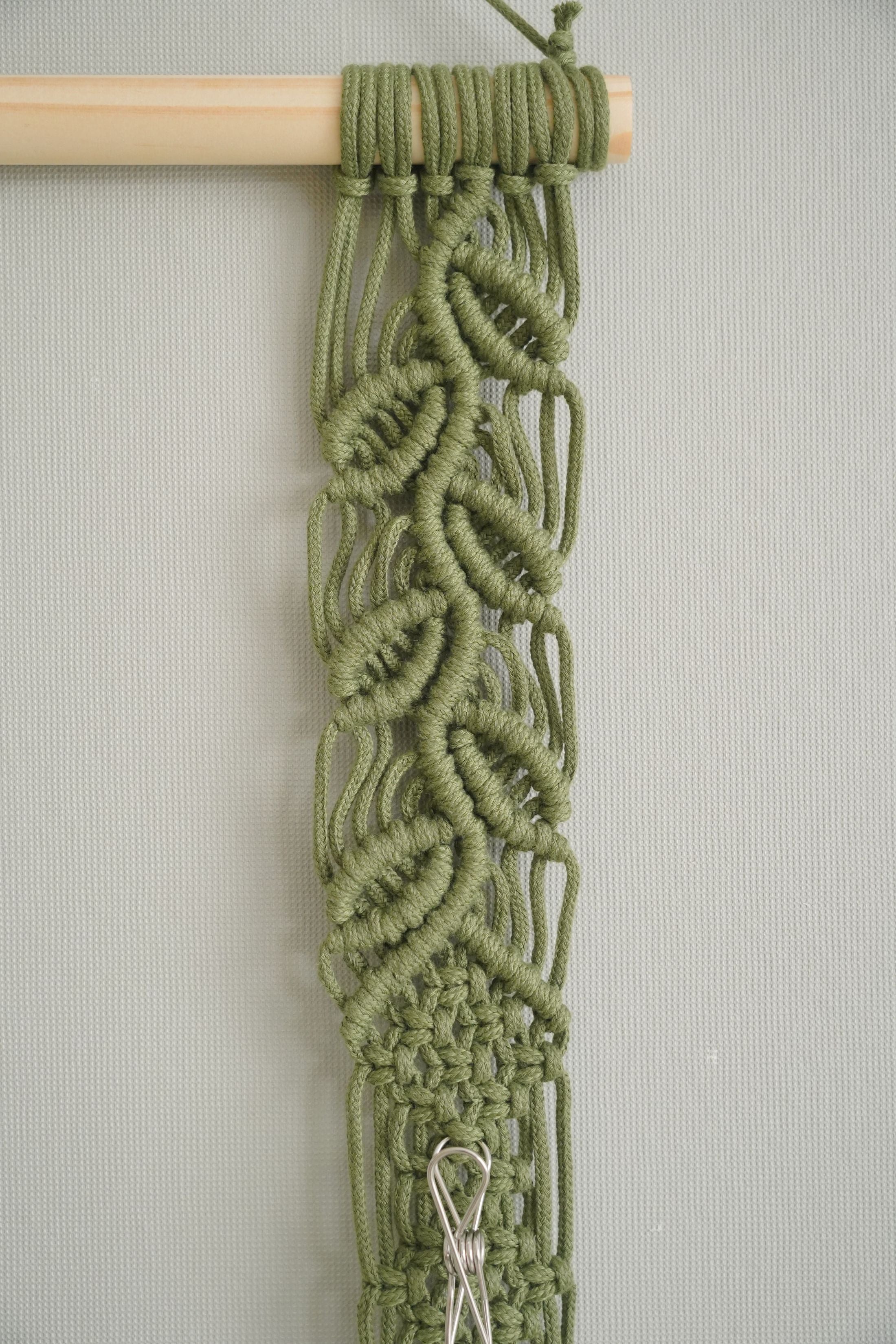 Macrame Hat Holder – Hanging Baseball Cap Organizer for Wall I21