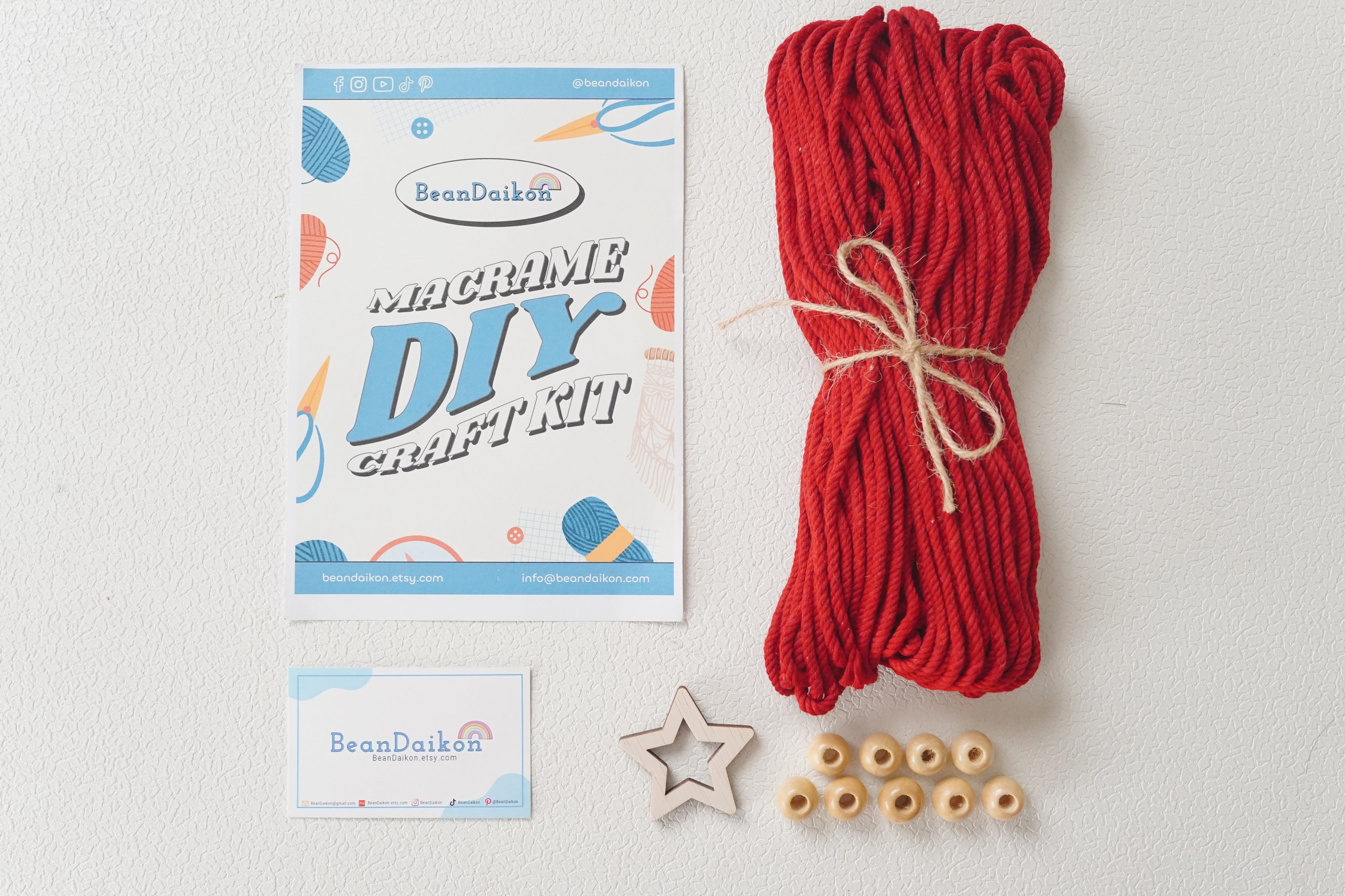 DIY Macrame Christmas Tree Kit – Cotton Cord Holiday Craft K55