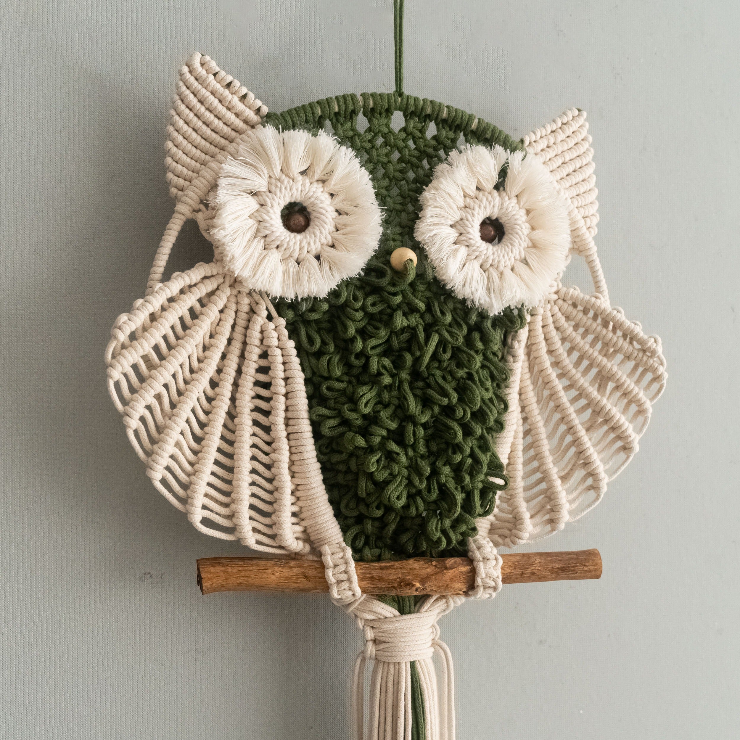 Macrame Owl Wall Hanging Decor for Nursery Wall Hanging U34