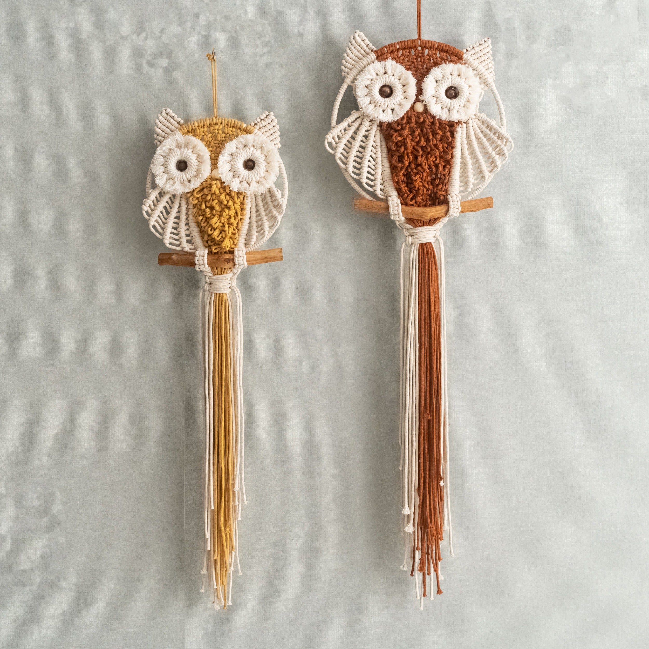 Macrame Owl Wall Hanging Decor for Nursery Wall Hanging U34
