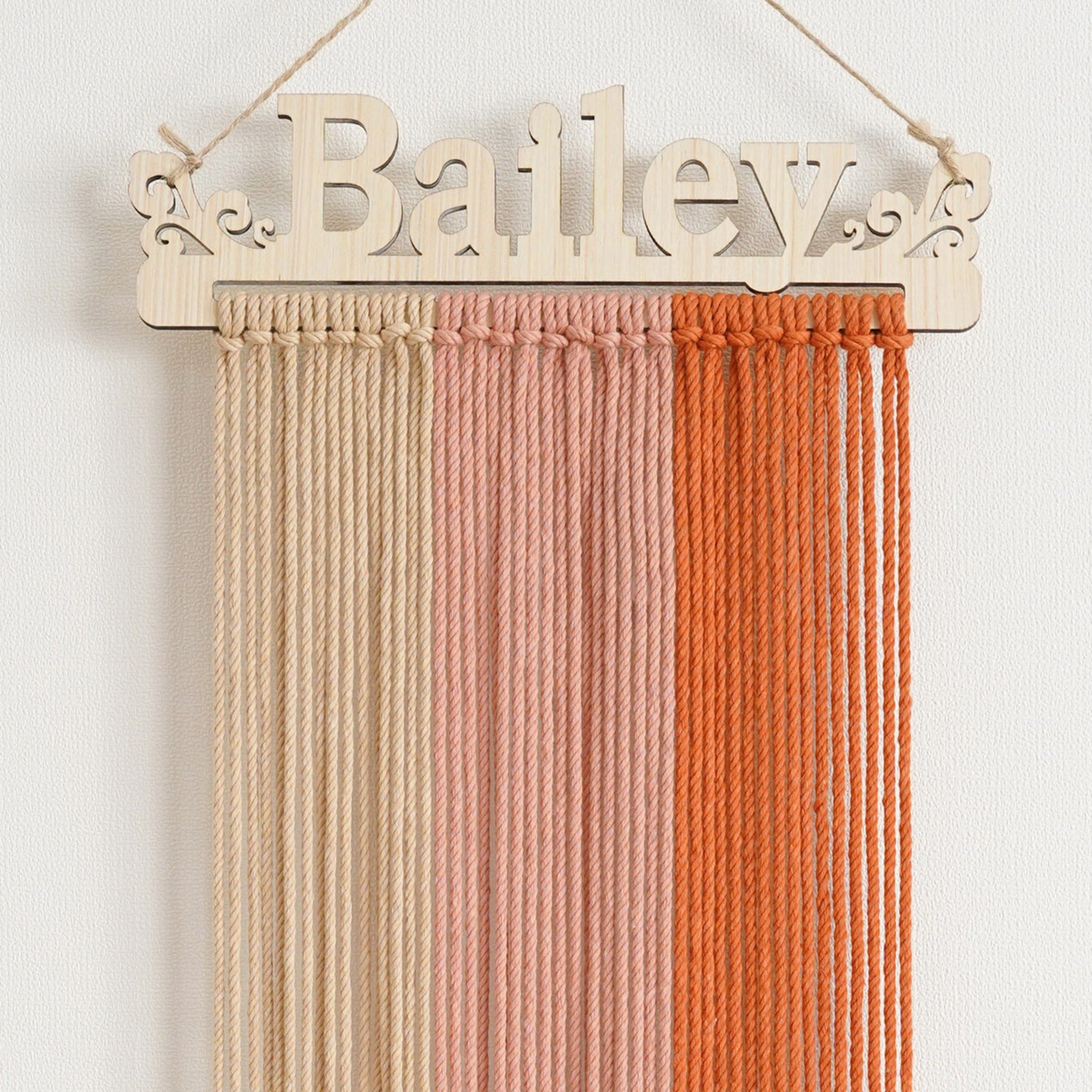 Personalized Name Sign Macrame Wall Hanging for Baby Room W08