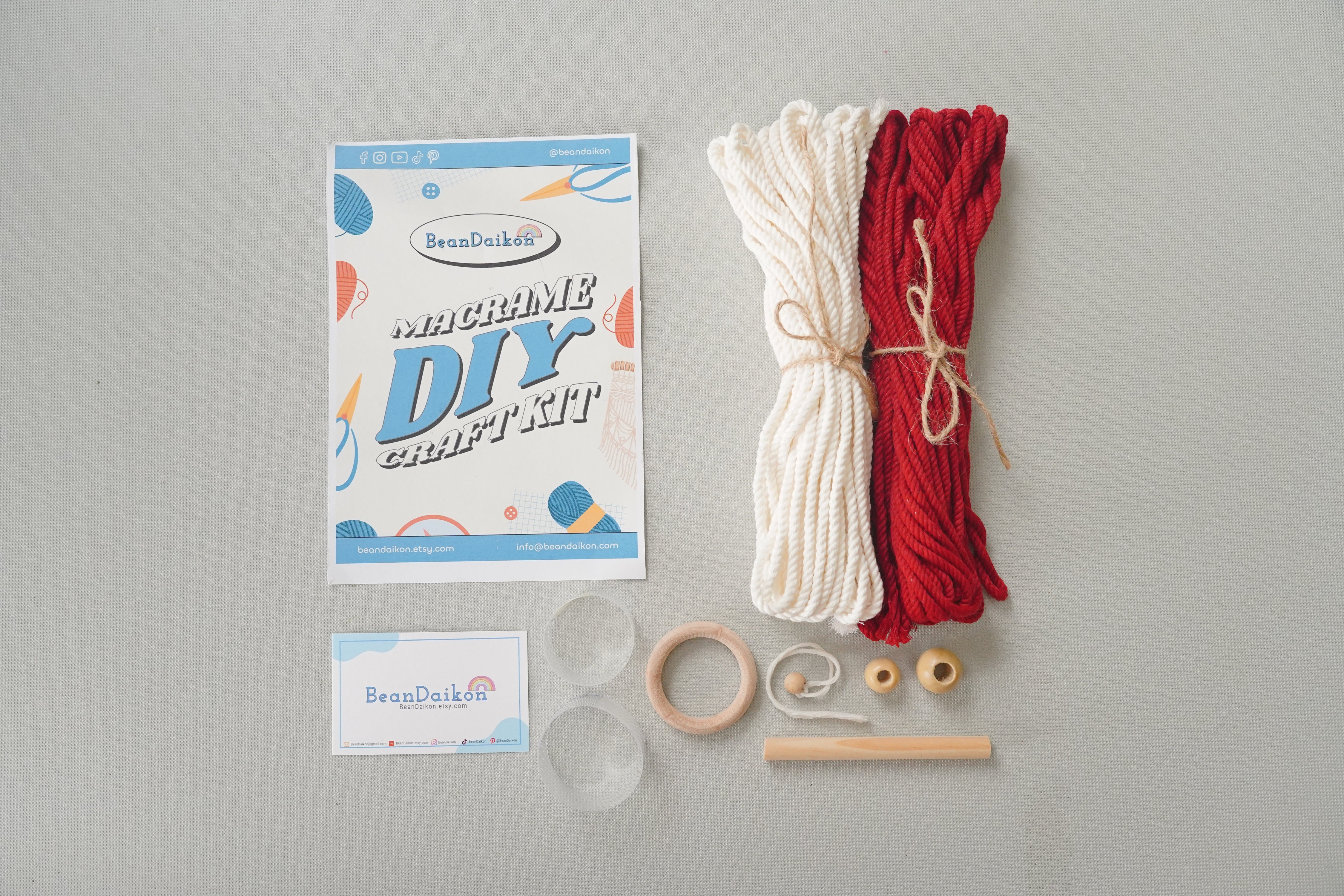 DIY Macrame Gnome Kit – Handmade Christmas Ornaments Craft Set K60