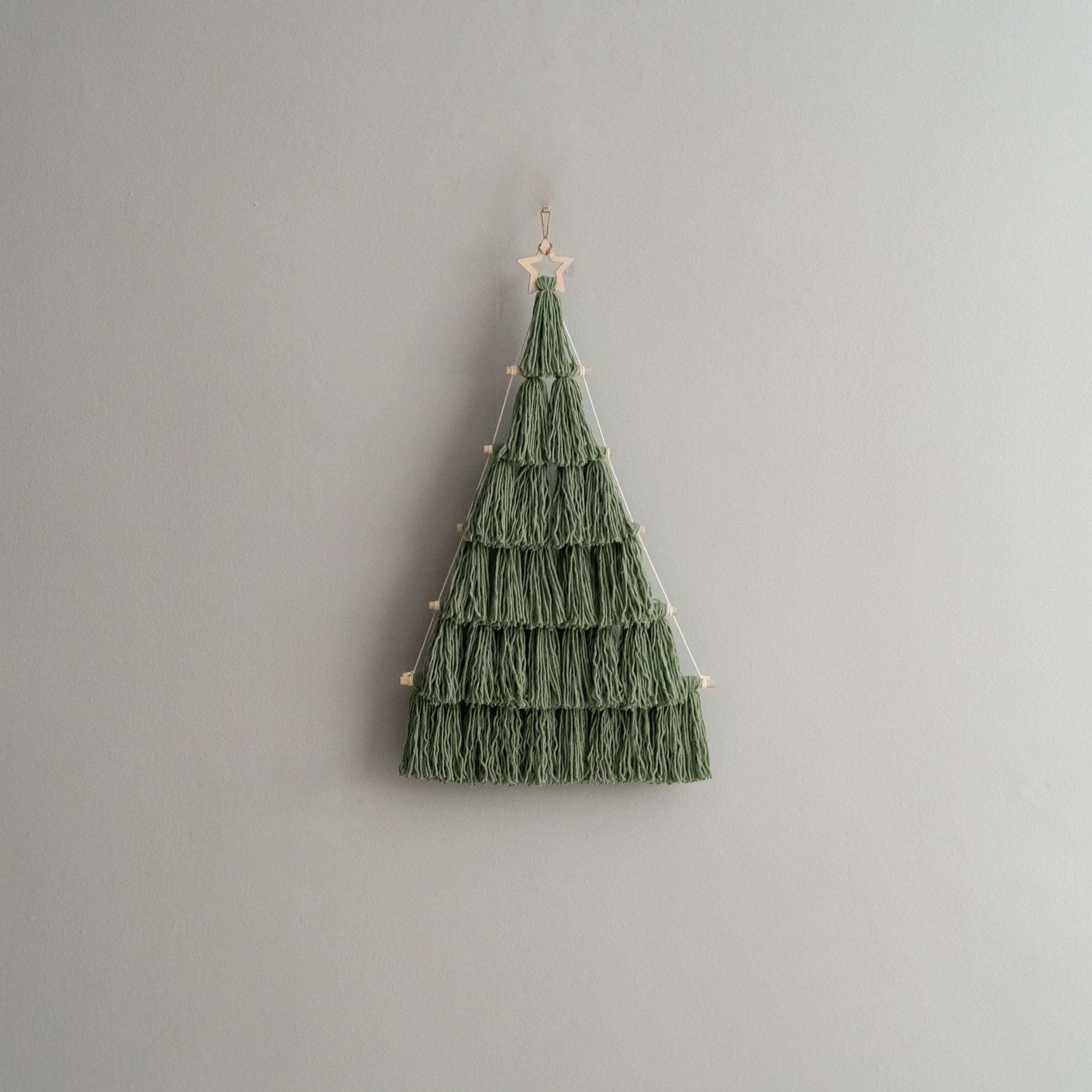 Macrame Yarn Christmas Tree – Boho Wall Hanging Holiday Decor X67