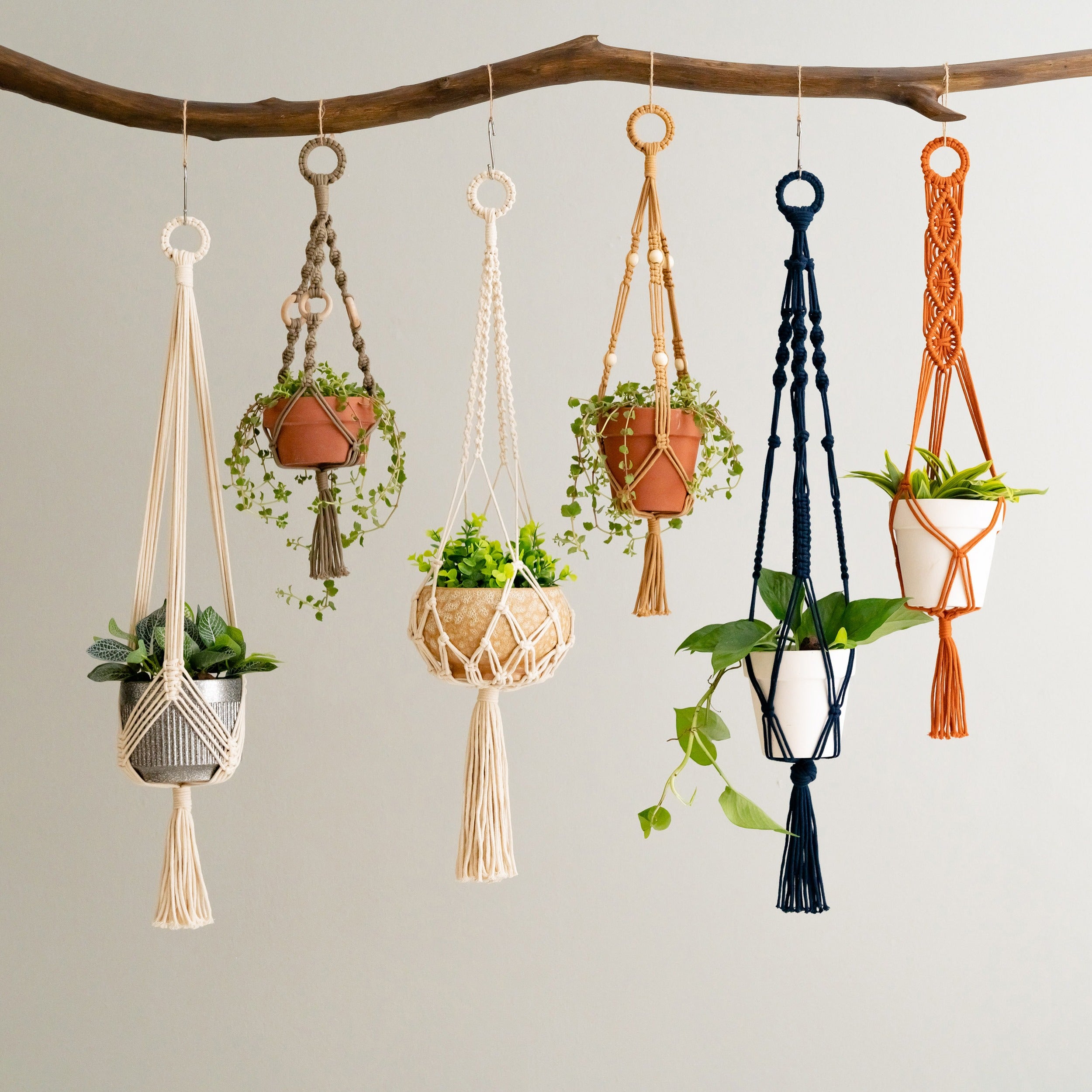 Tail Macrame Plant Hanger – Cotton Rope Long Tassel Holder I68