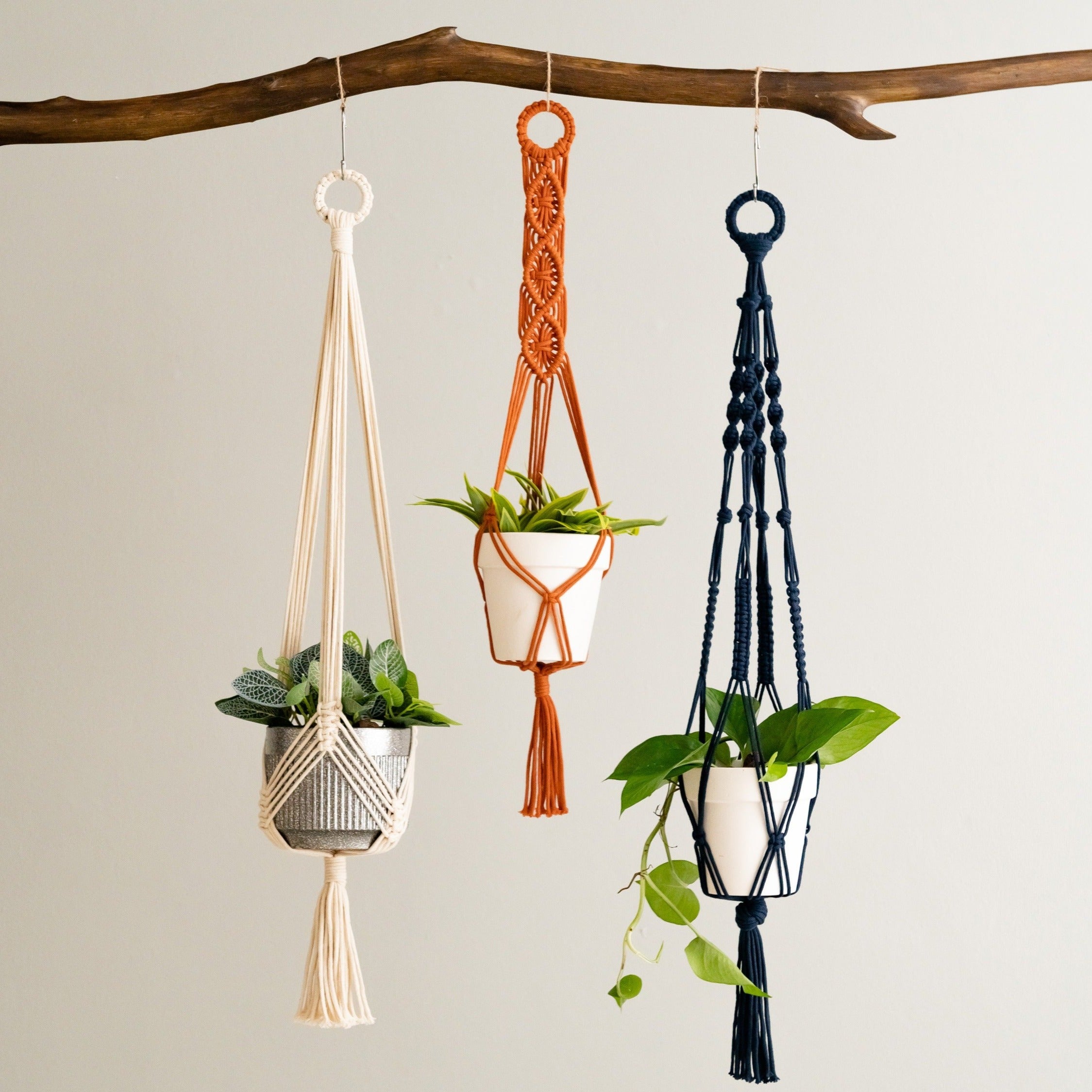 Tail Macrame Plant Hanger – Cotton Rope Long Tassel Holder I68