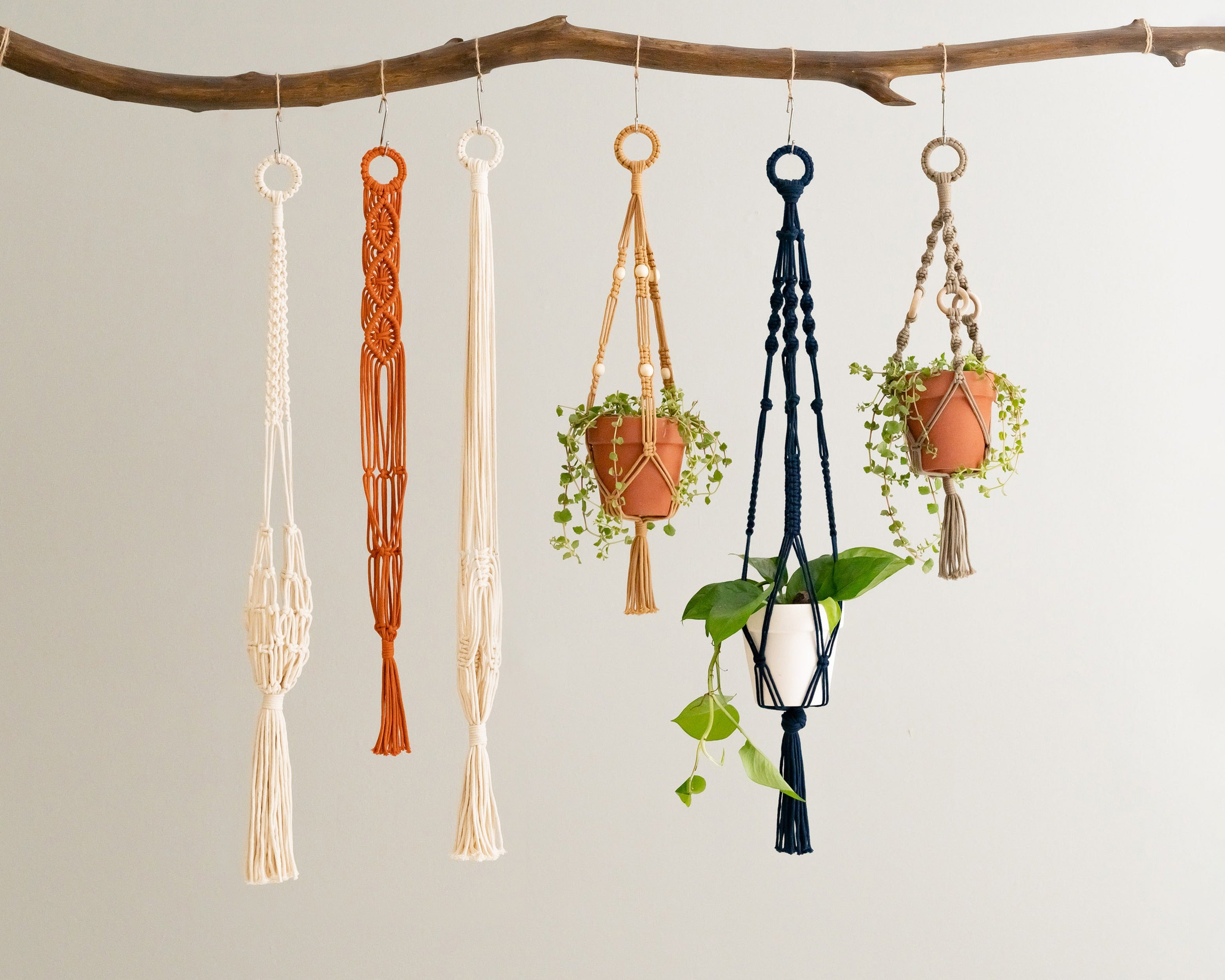 Tail Macrame Plant Hanger – Cotton Rope Long Tassel Holder I68