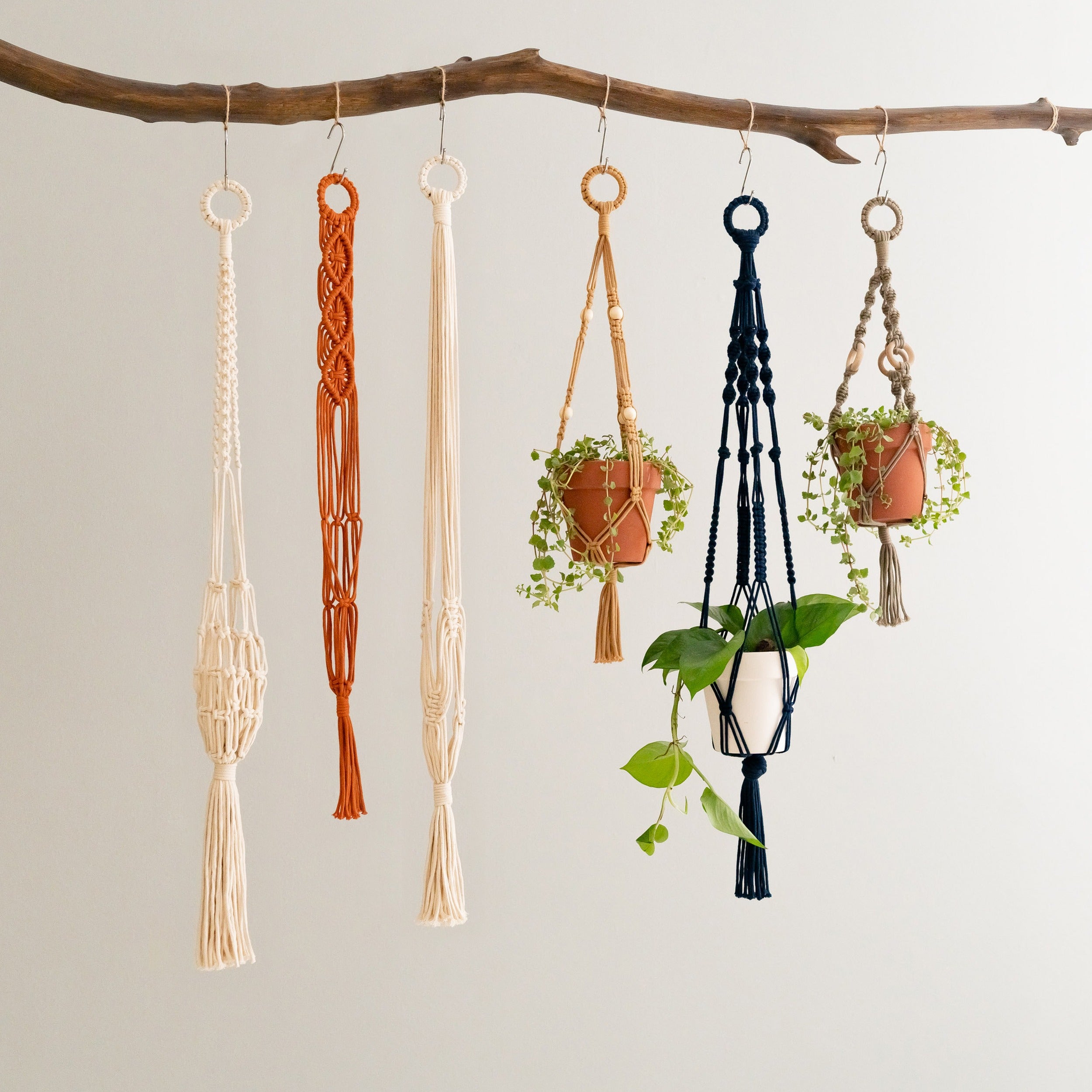 Tail Macrame Plant Hanger – Cotton Rope Long Tassel Holder I68