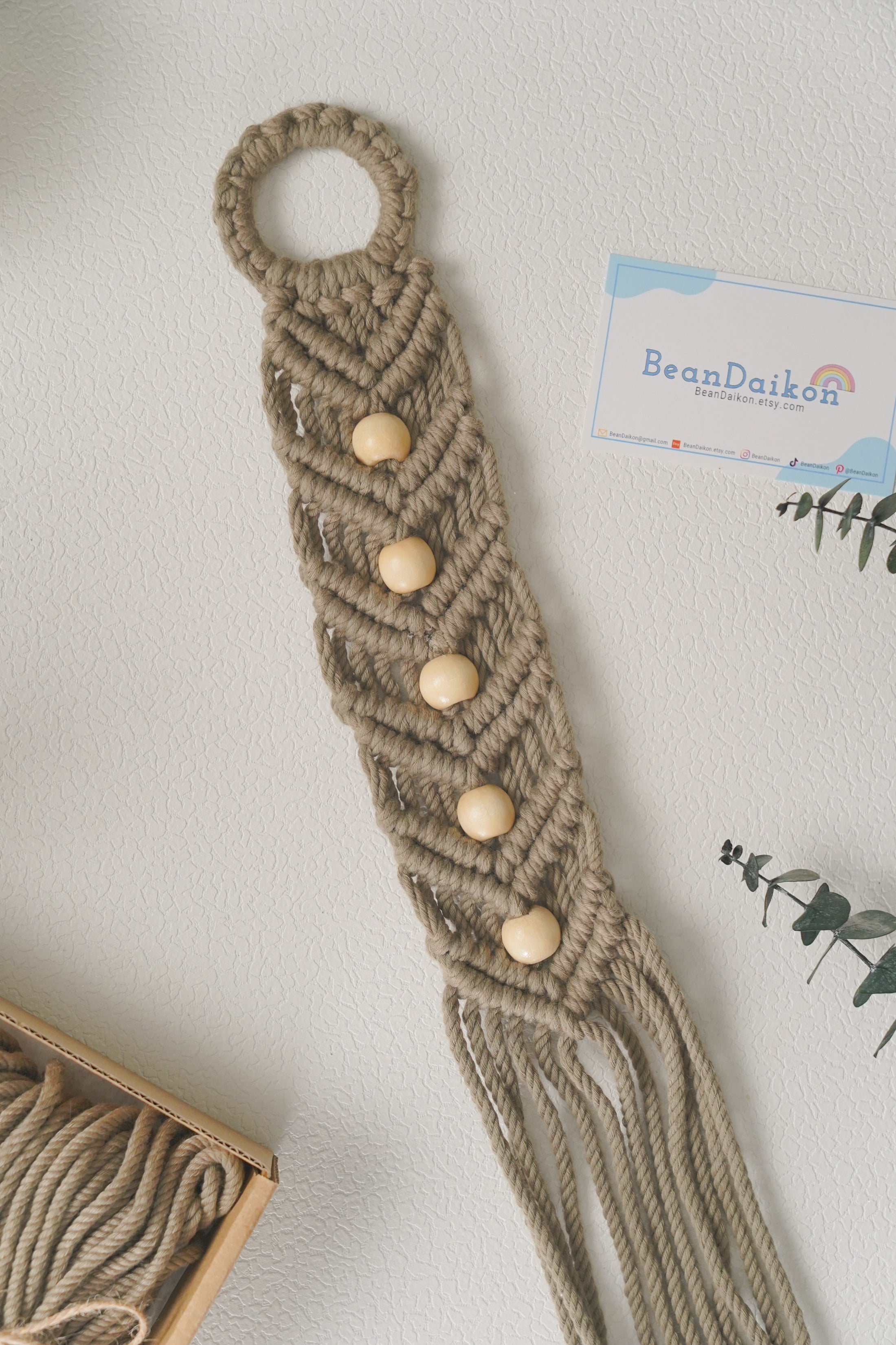Macrame Plant Hanger – Cotton Rope Decorative Hanging Planter P34