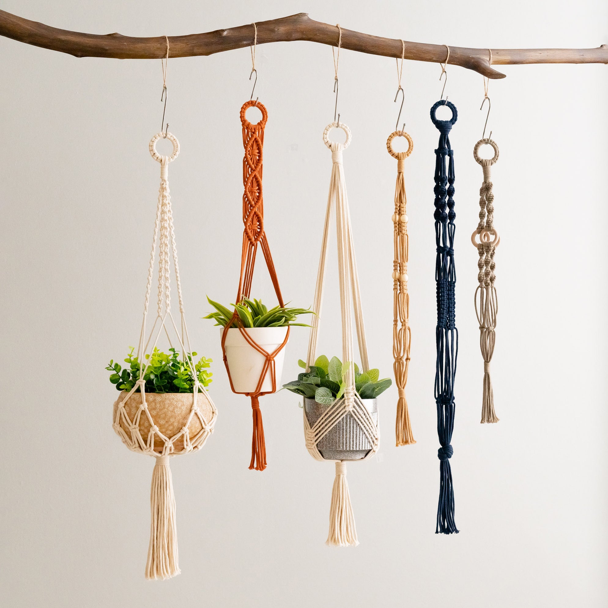 Tail Macrame Plant Hanger – Cotton Rope Long Tassel Holder I68