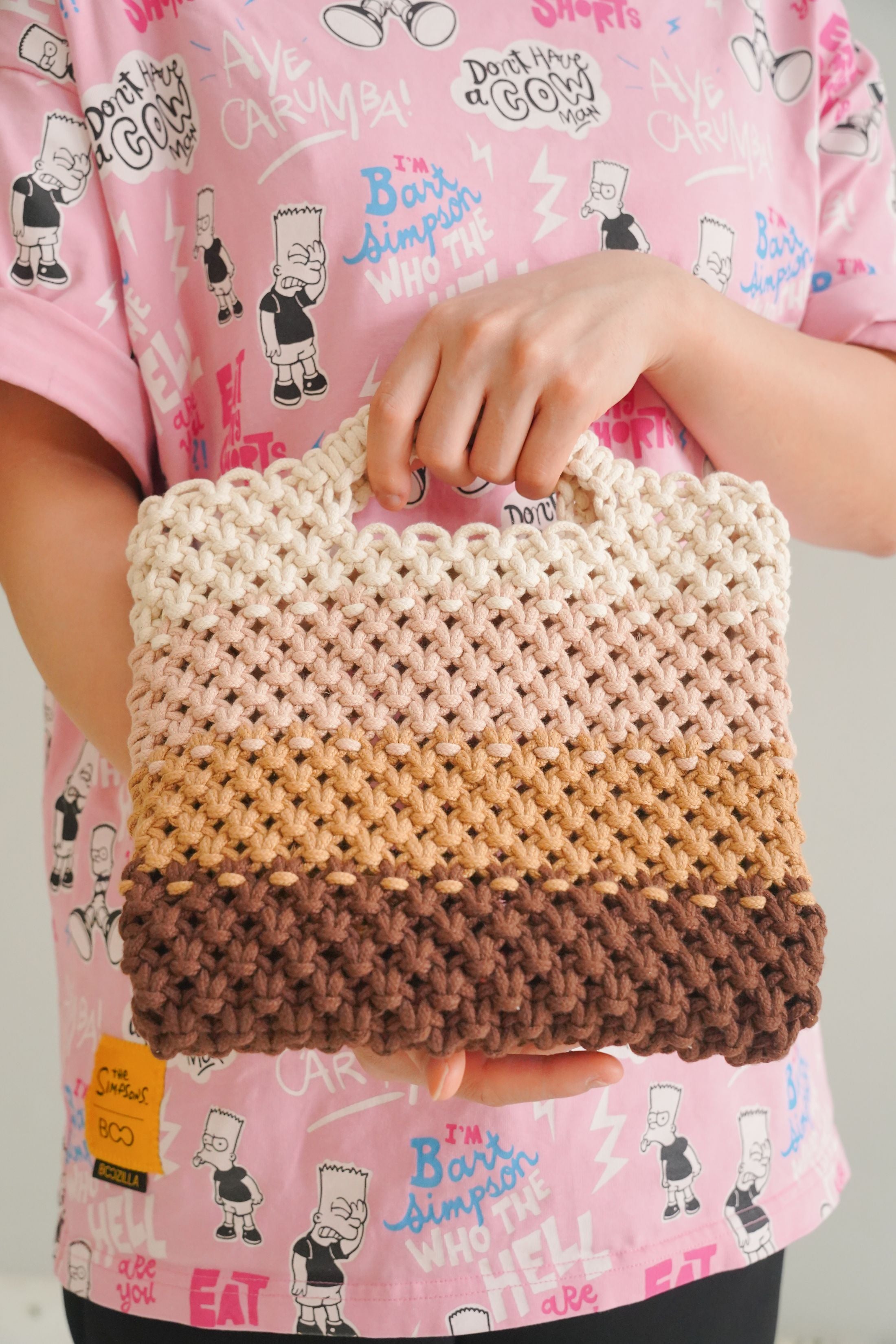 DIY Macrame Crossbody Bag Kit – Handmade Boho Bag Project K10