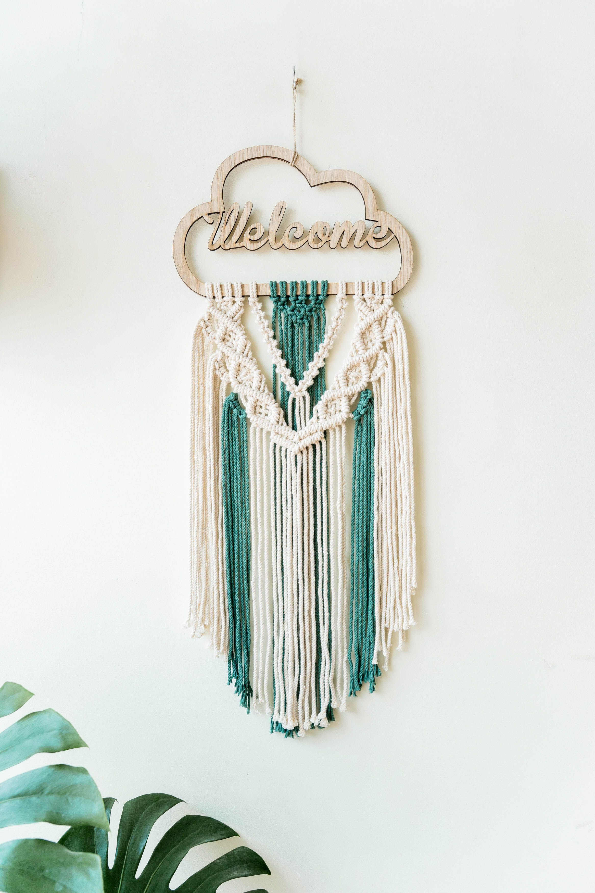Personalized Name Sign Macrame Wall Hanging for Nursery Decor W08
