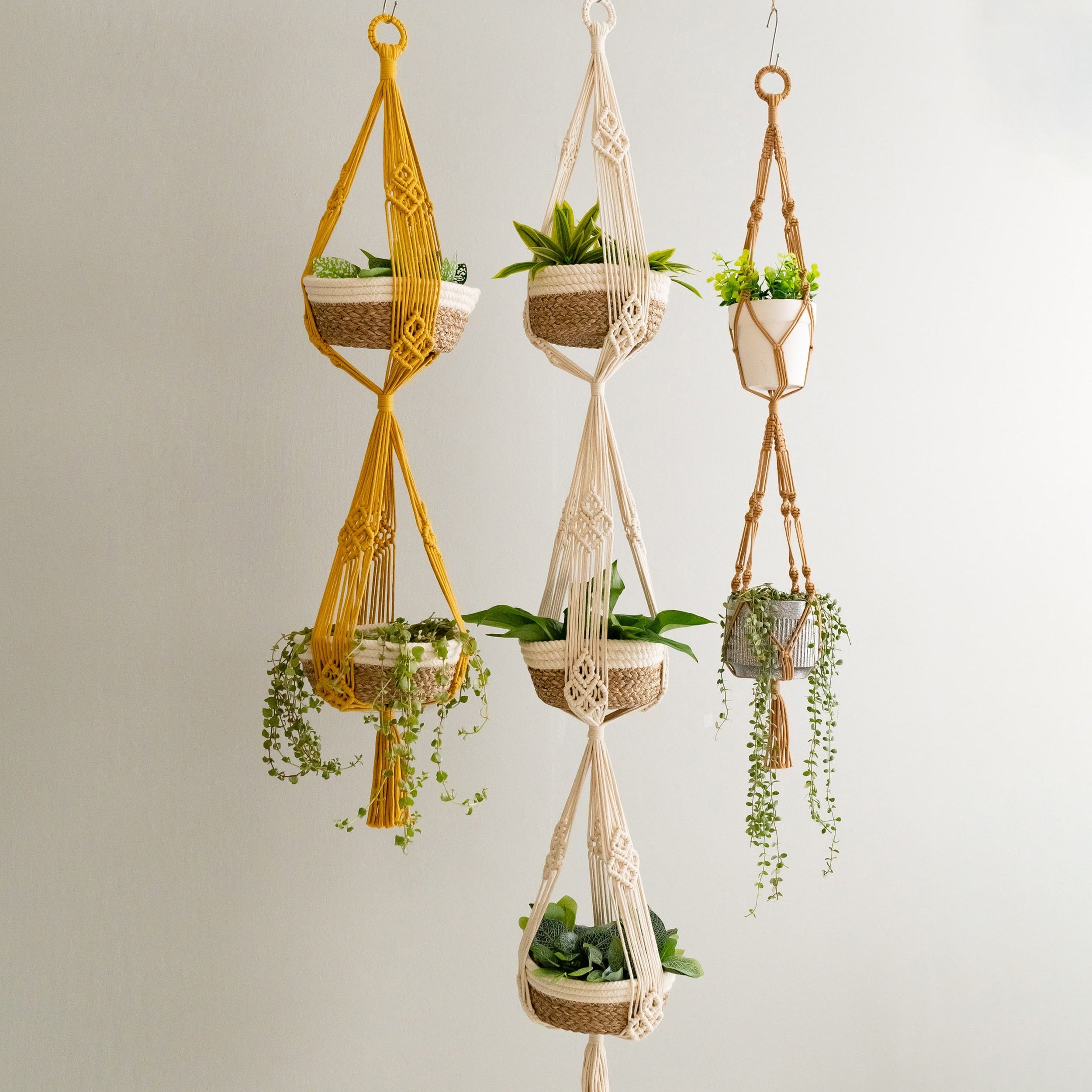 Macrame Plant Hanger Macrame Cord for Hanging Plant Decor I72