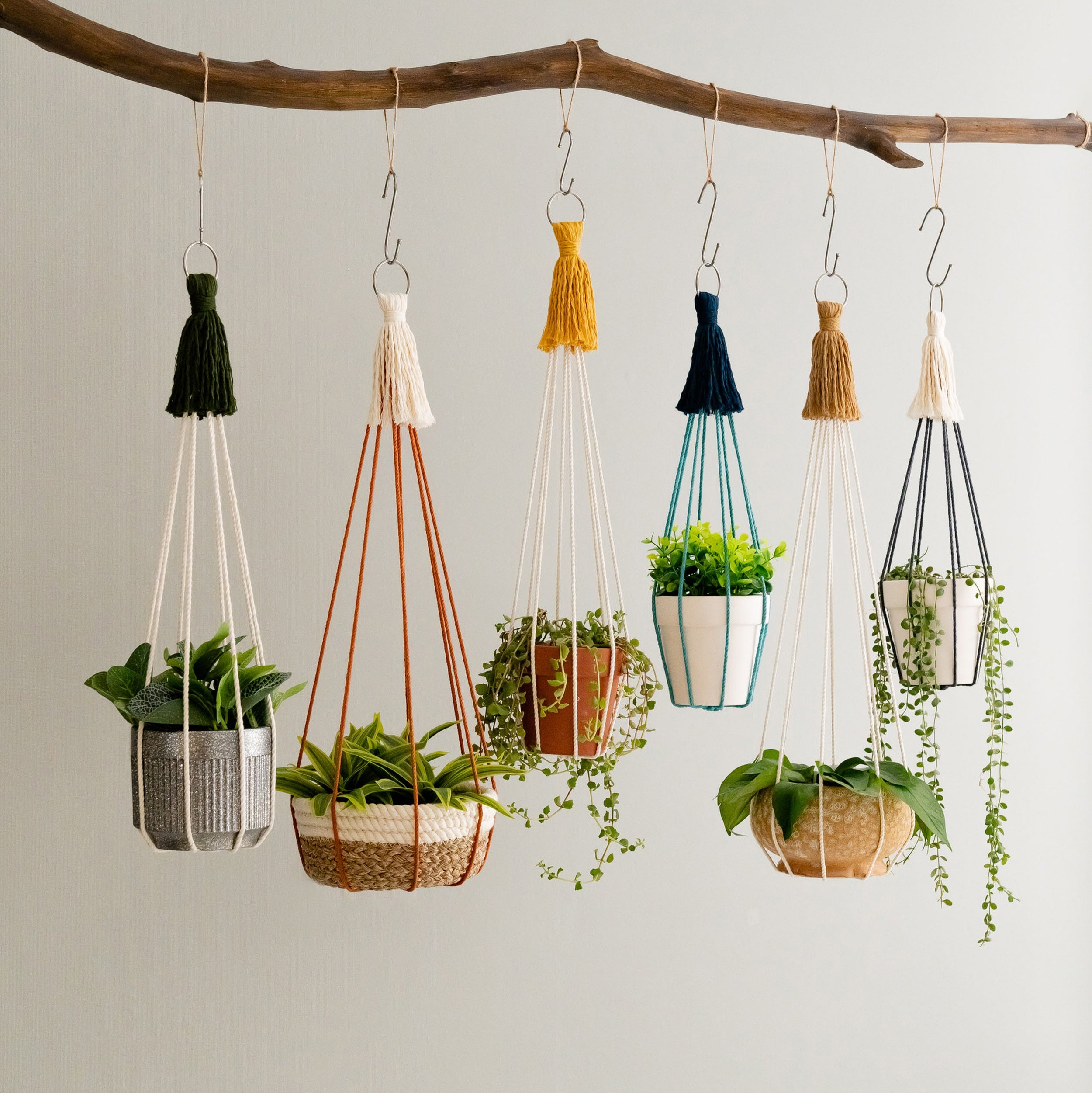 Macrame Plant Hanger – Cotton Cord Indoor Boho Decor I64