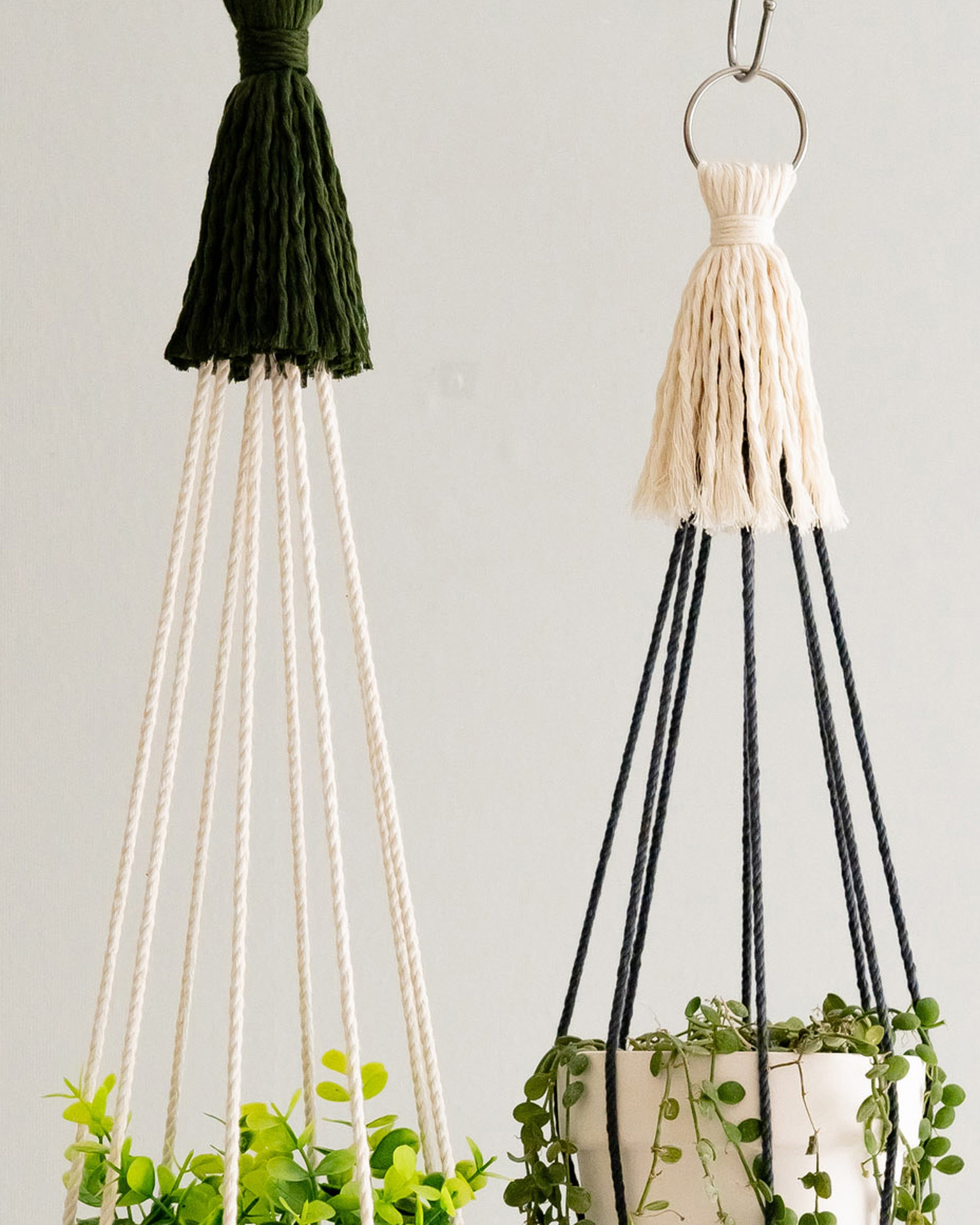 Macrame Plant Hanger – Cotton Cord Indoor Boho Decor I64