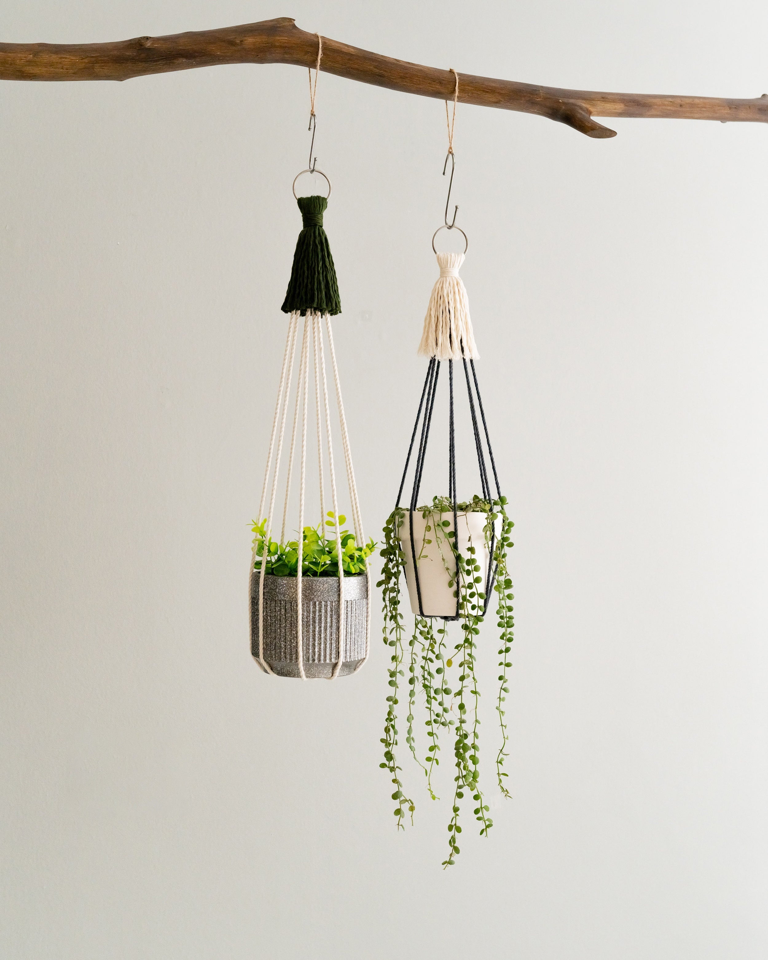 Macrame Plant Hanger – Cotton Cord Indoor Boho Decor I64
