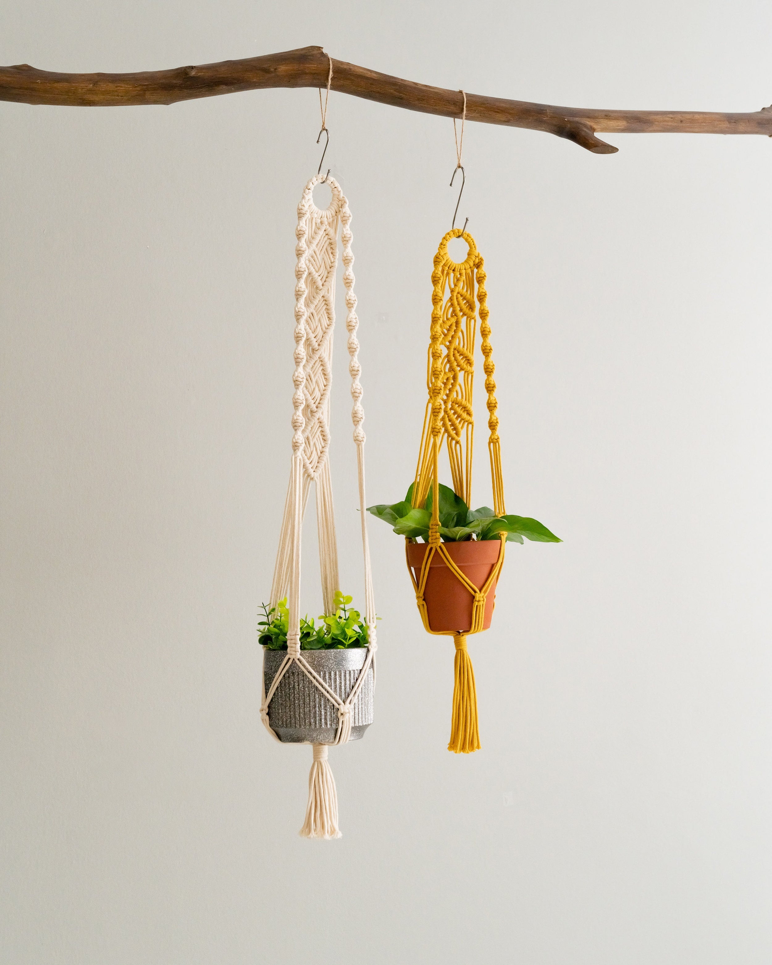 Best Hanging Planters – Rope Cotton Macrame Plant Hanger with Tassel I71