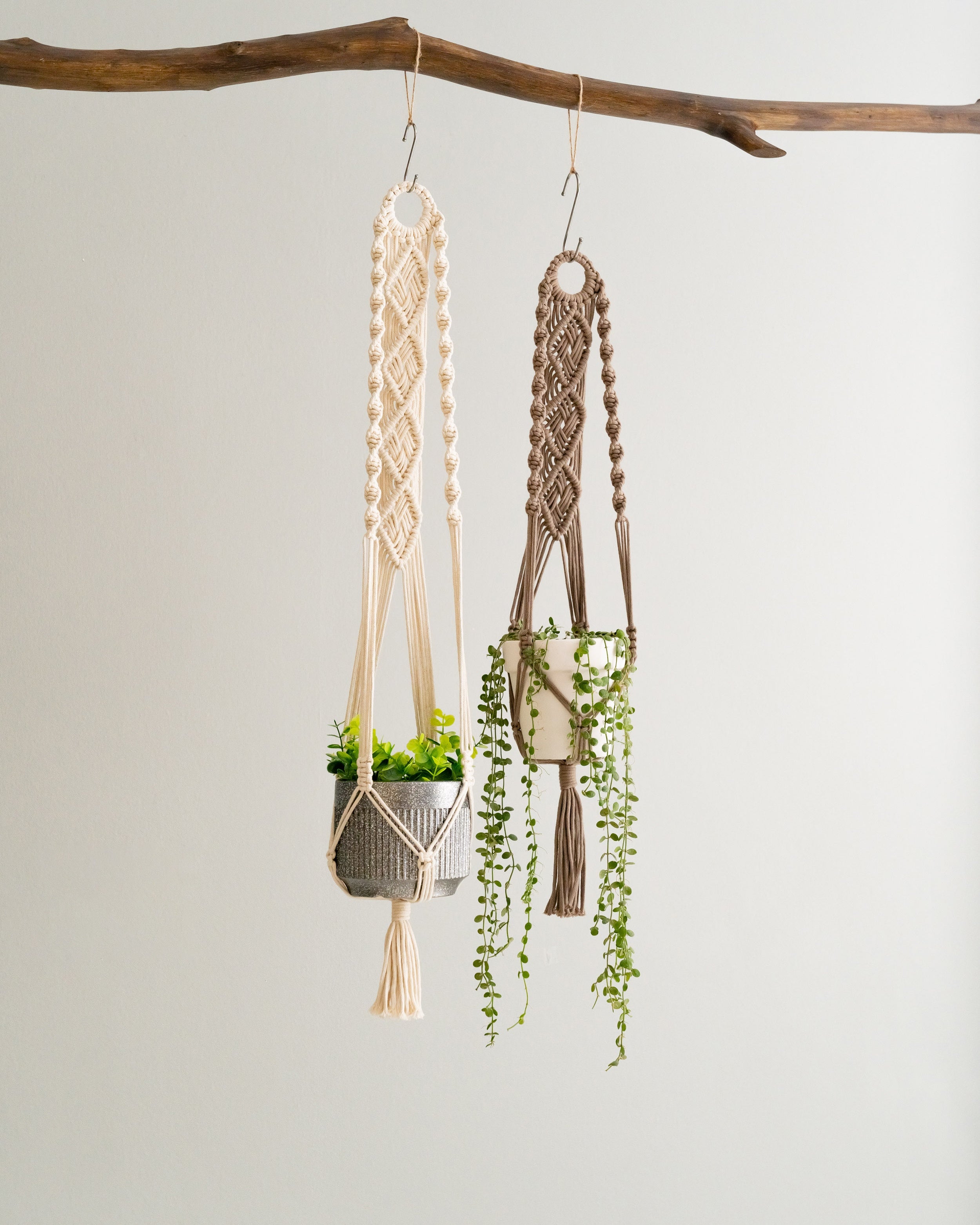 Best Hanging Planters – Rope Cotton Macrame Plant Hanger with Tassel I71