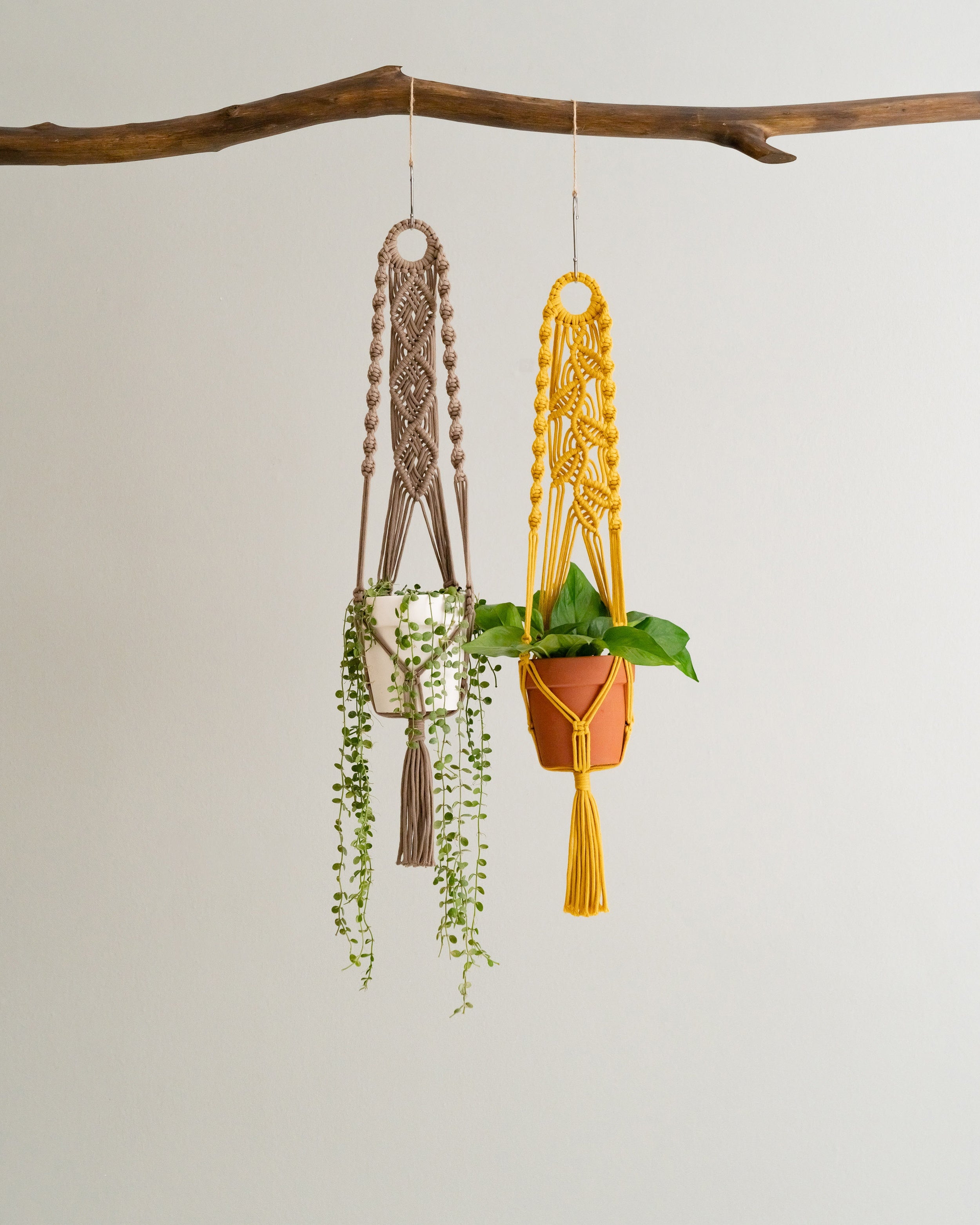Best Hanging Planters – Rope Cotton Macrame Plant Hanger with Tassel I71