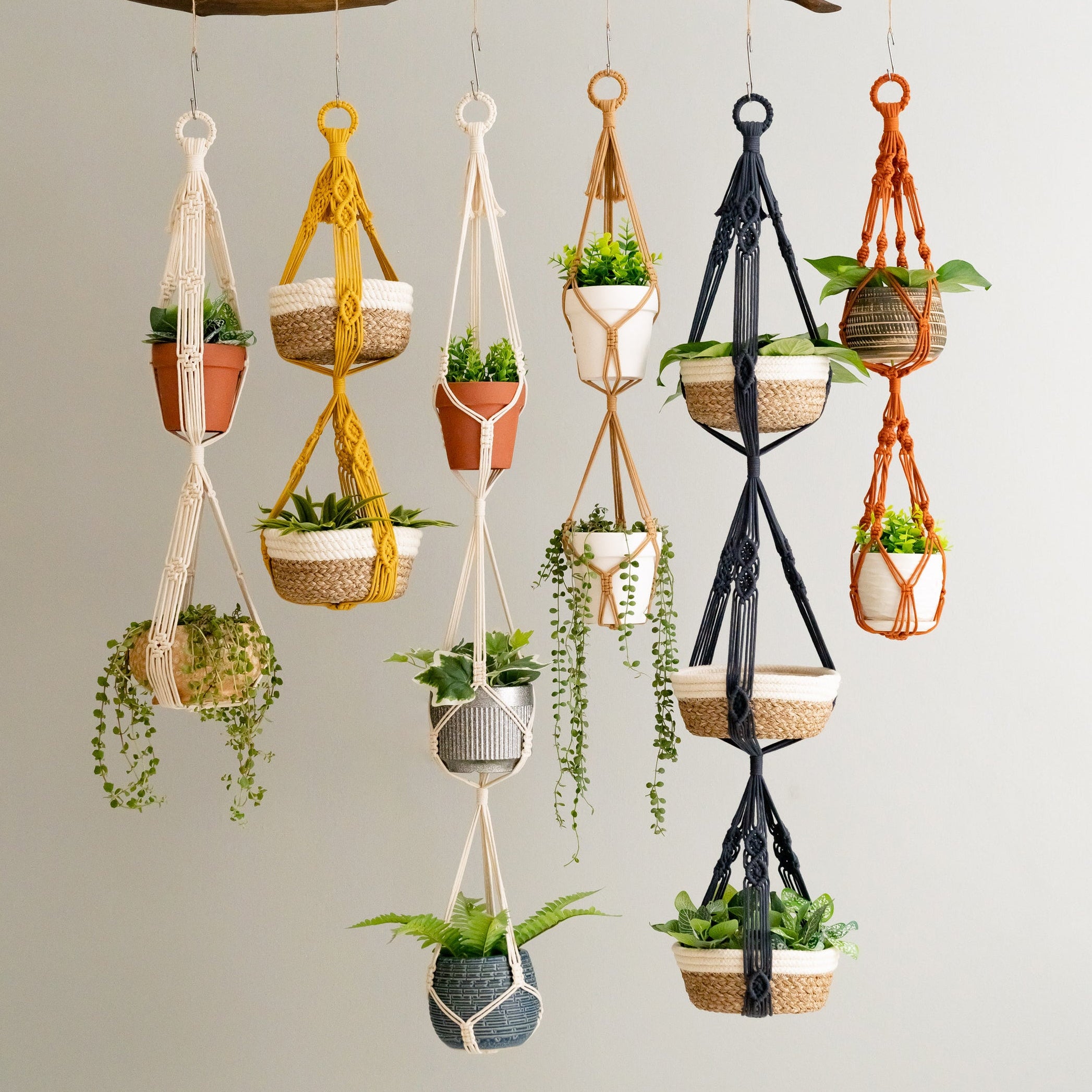 Macrame Plant Hanger macrame for plant hangers and layered decor I73