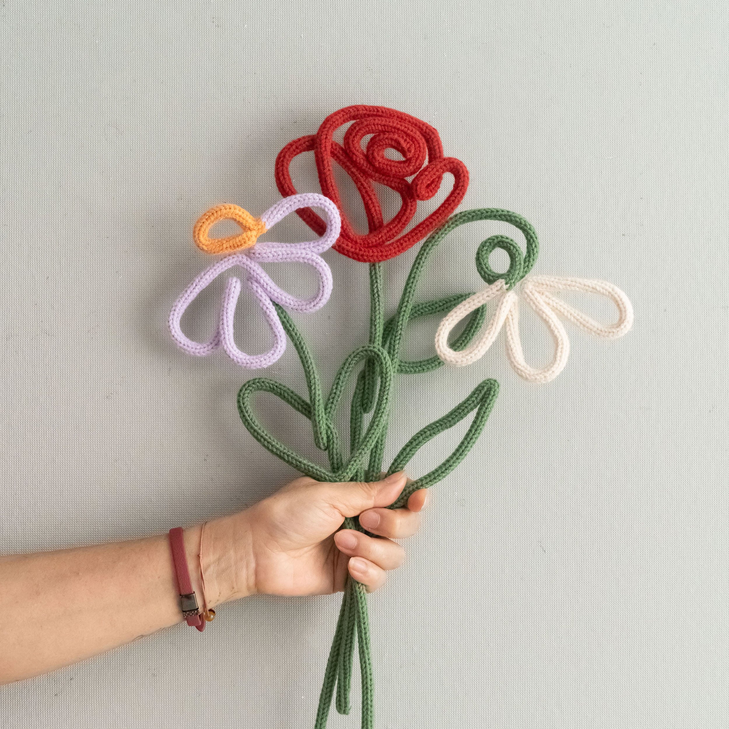 Flower Vase Stems Decor Handmade for Boho Floral Wall Decor U41