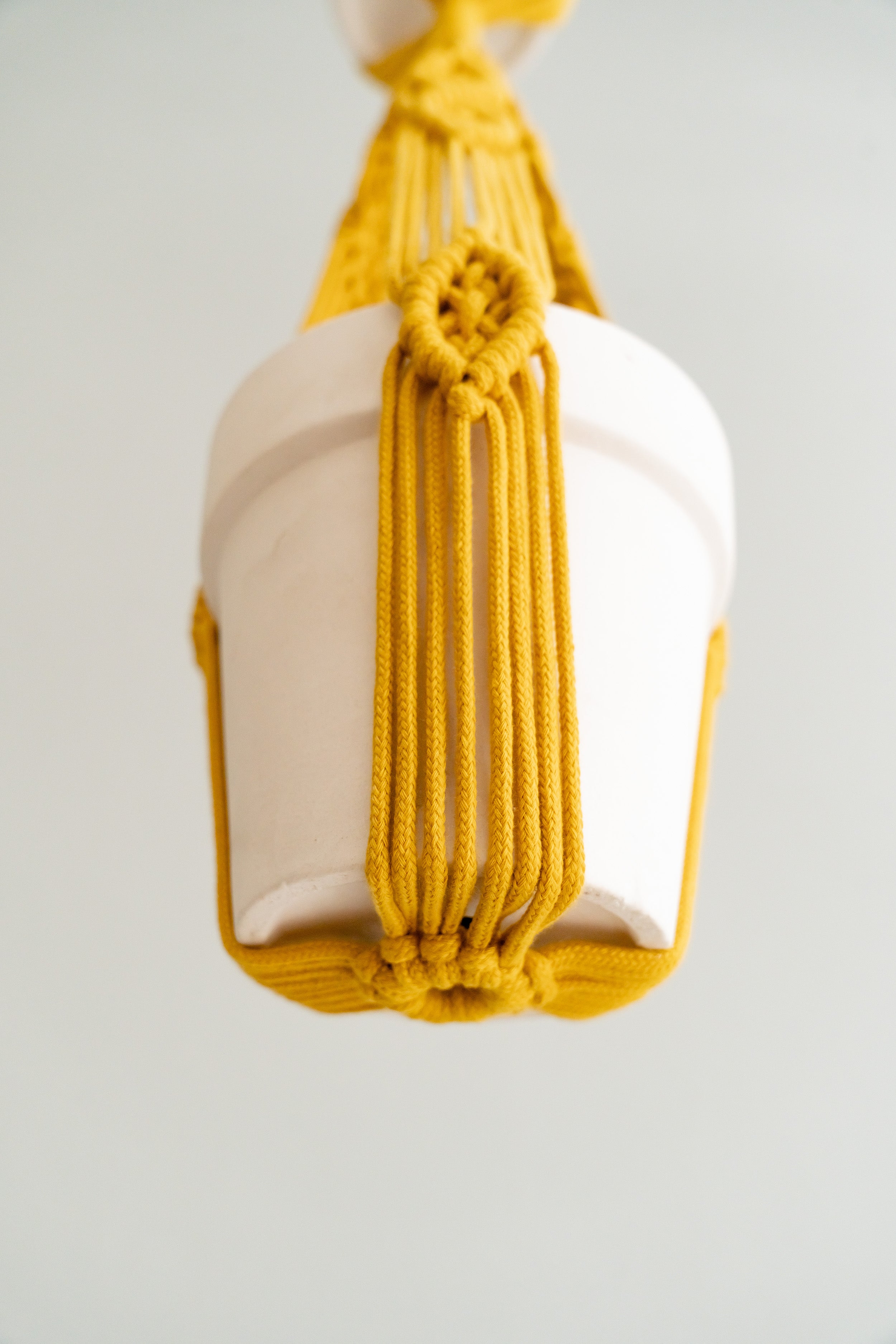 Multi Tier Macrame Plant Hanger Without Tassel - Cotton Rope Decor I73