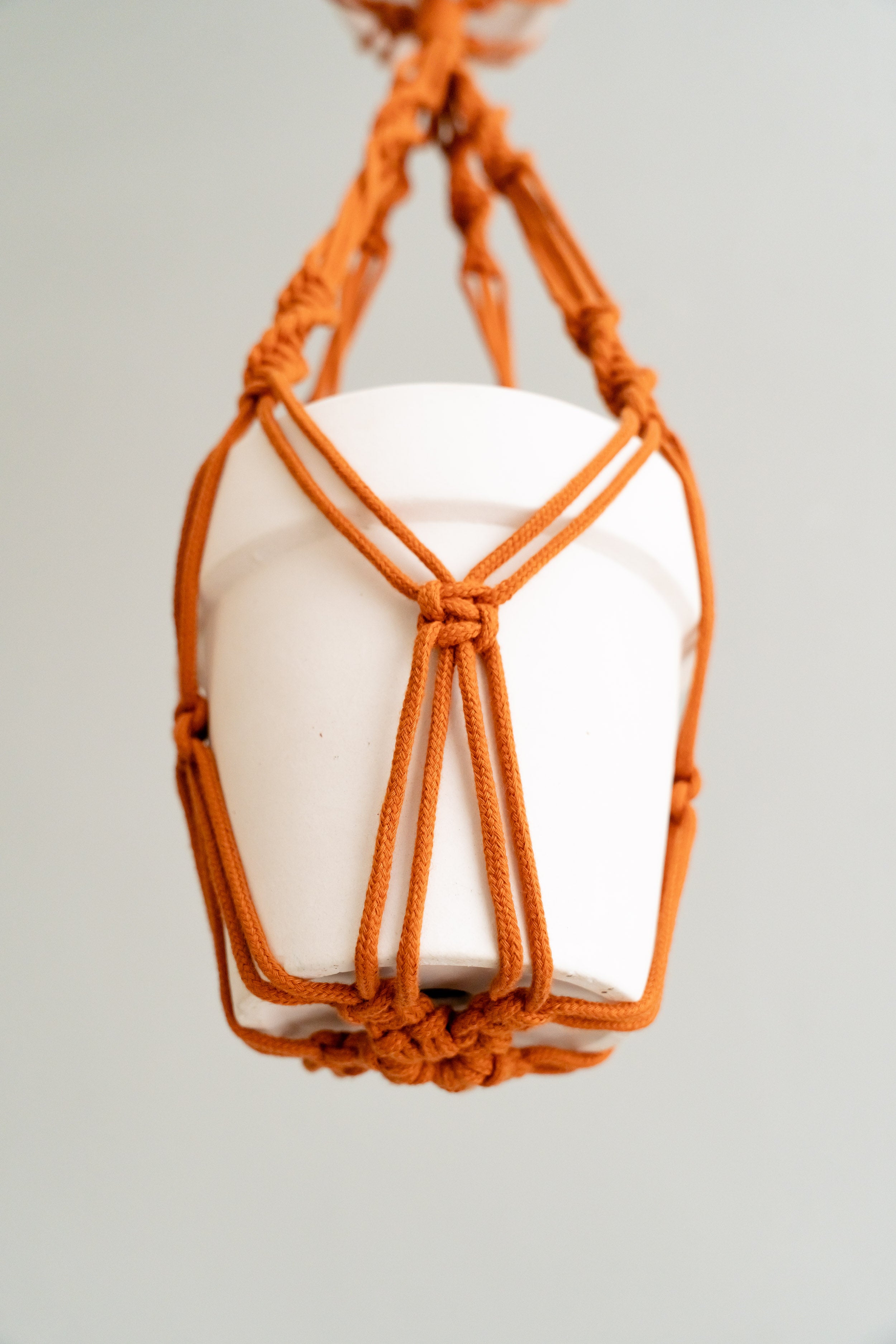 Multi Tier Macrame Plant Hanger Without Tassel - Cotton Rope Decor I73
