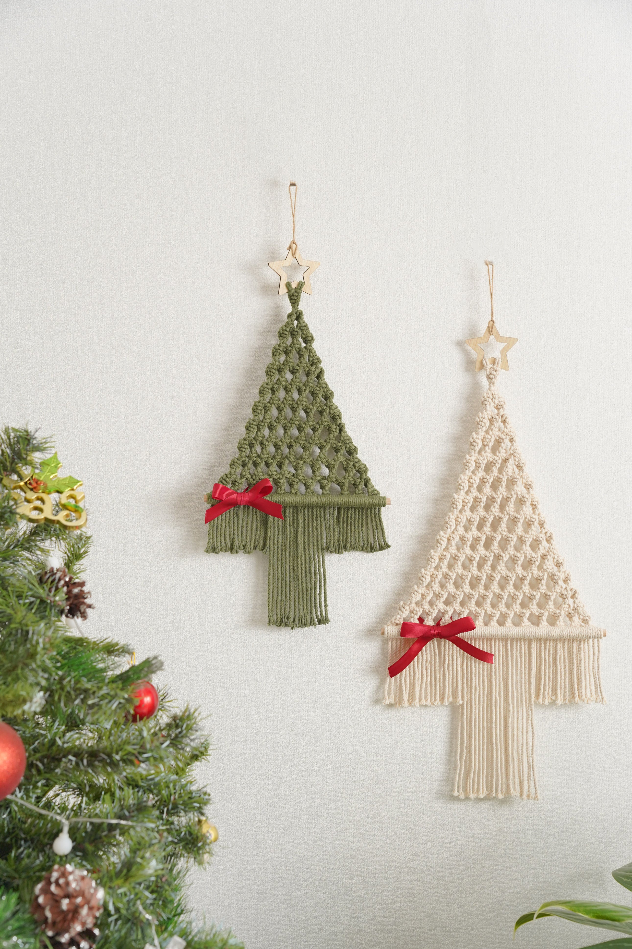 Macrame Christmas Tree Pattern for Christmas Wall Hanging P22