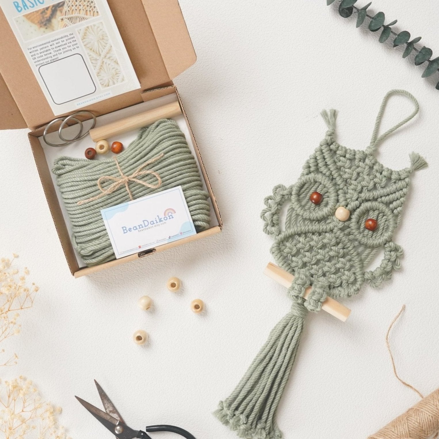 Owl Wall Decor DIY Kit For Charming Boho Home Touch