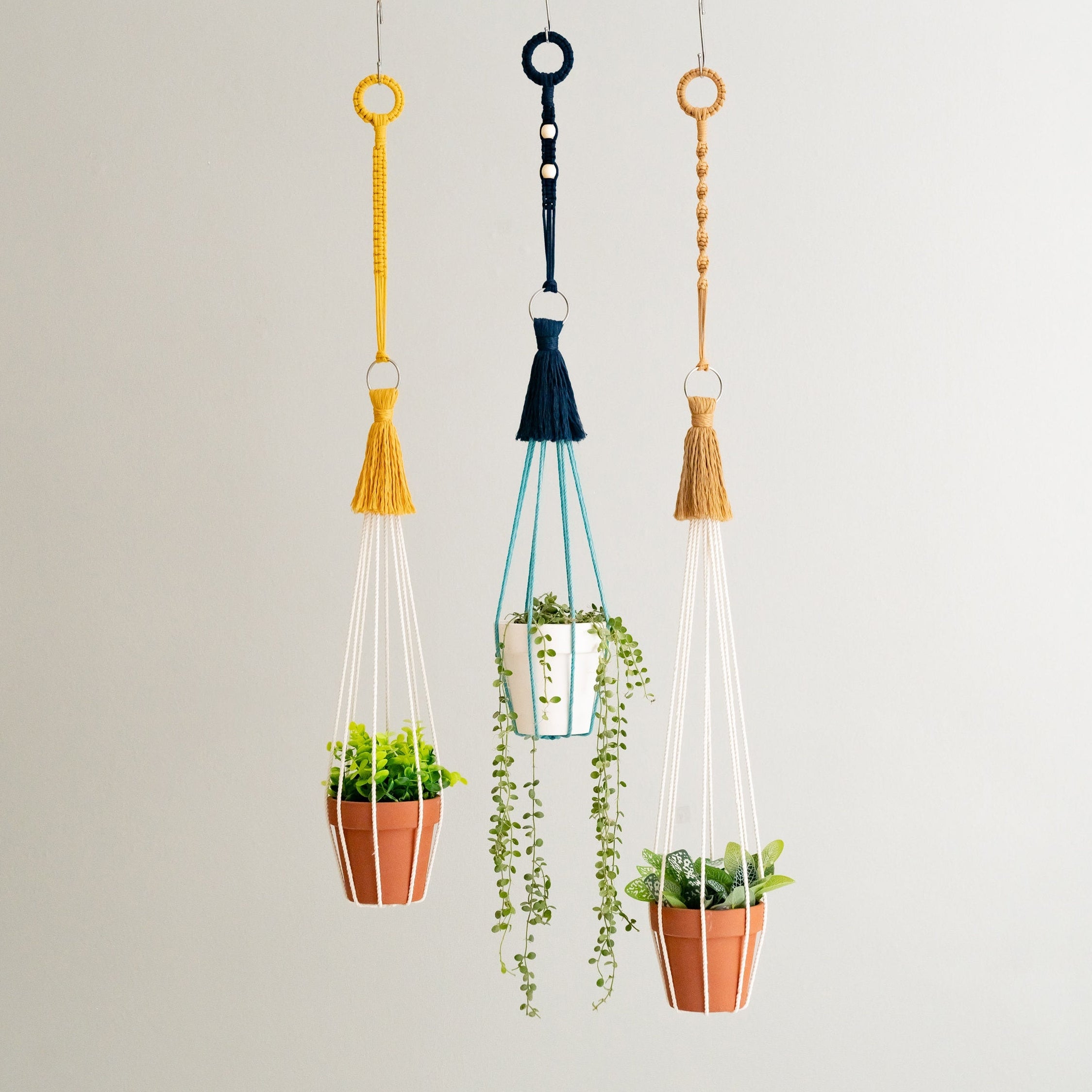Macrame Plant Hanger Extension Rope cotton for hanging plant decor H17