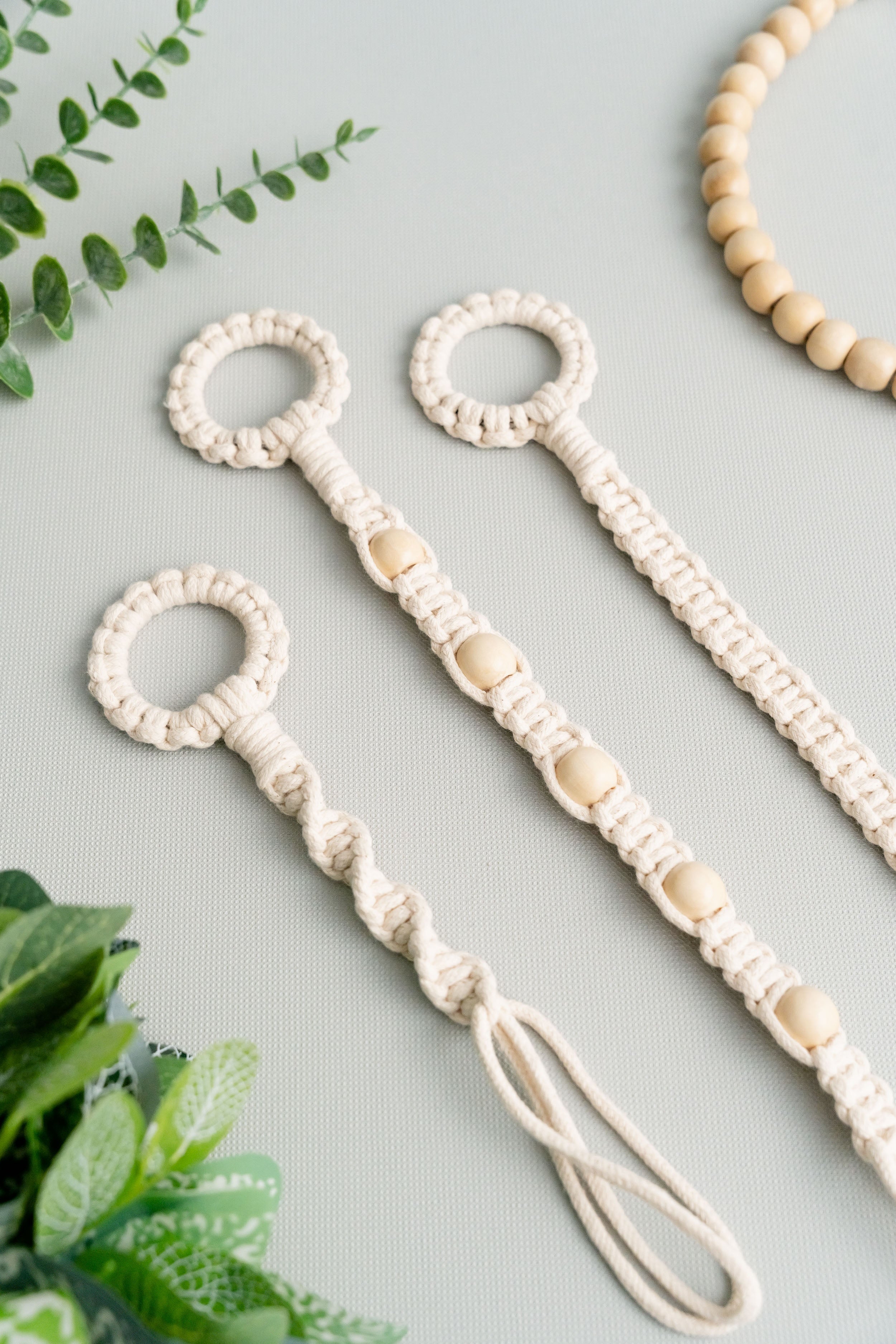 Macrame Plant Hanger Extension – Cotton Rope for Hanging Planters H17