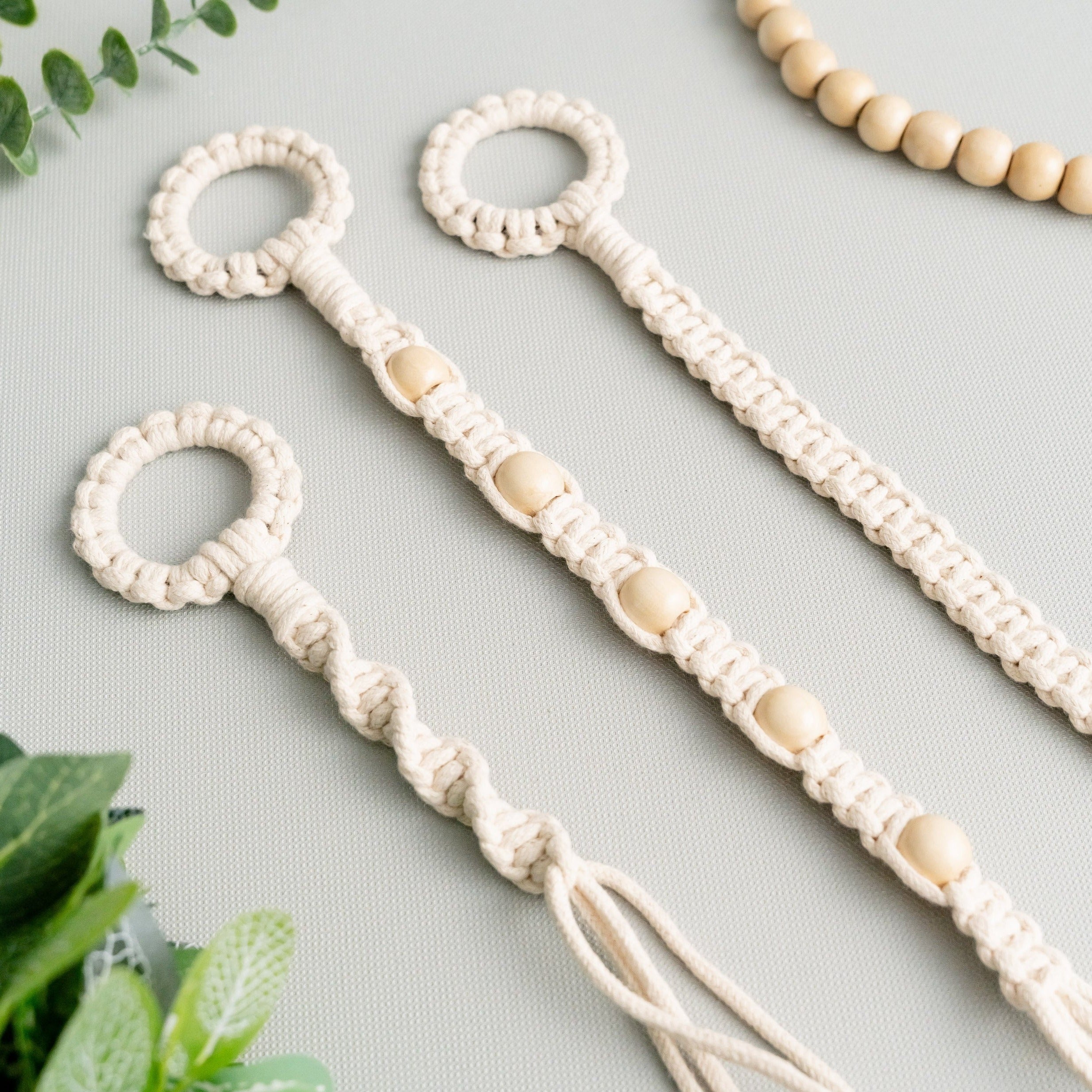 Macrame Plant Hanger Extension – Cotton Rope for Hanging Planters H17