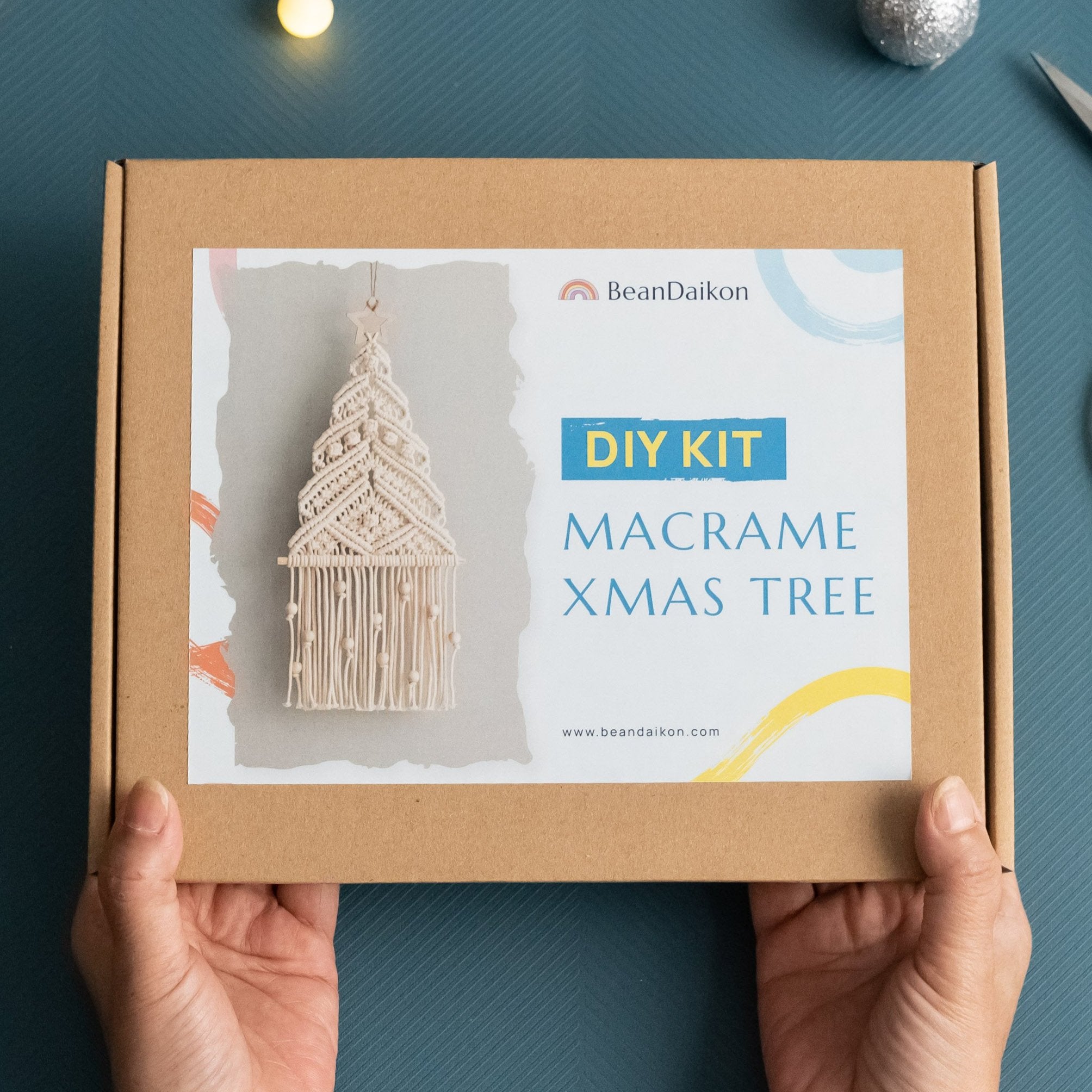 DIY Christmas Decorations – Cotton Cord Macrame Christmas Tree Kit K57