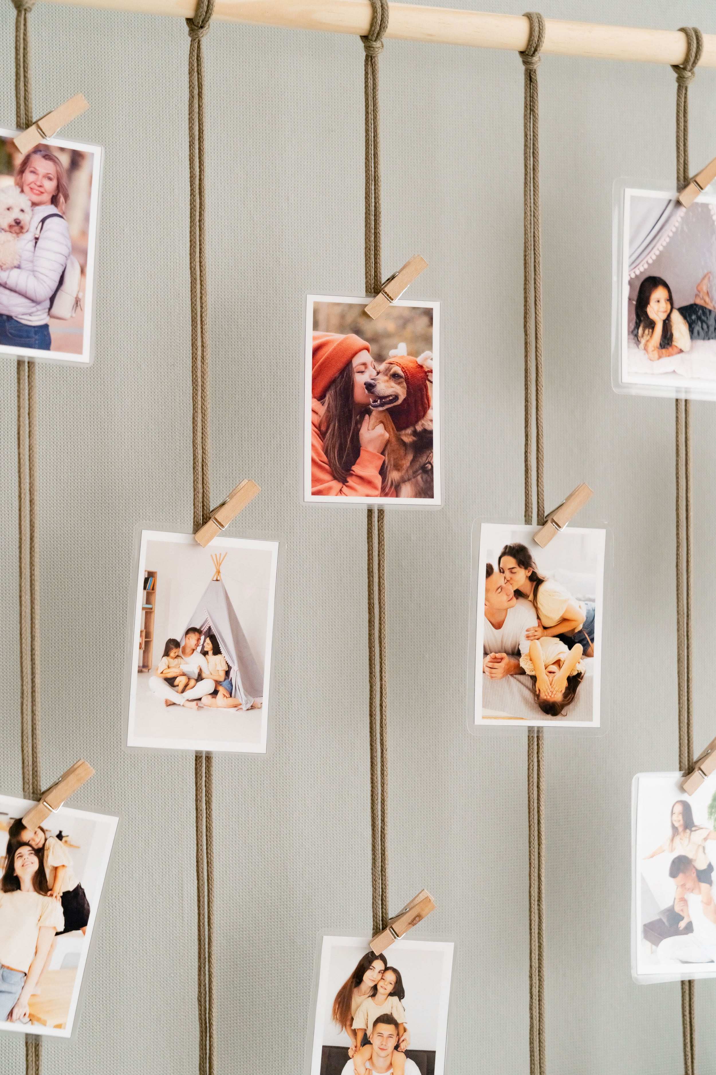 Boho Macrame Photo Display Hanger for Wall Décor H02
