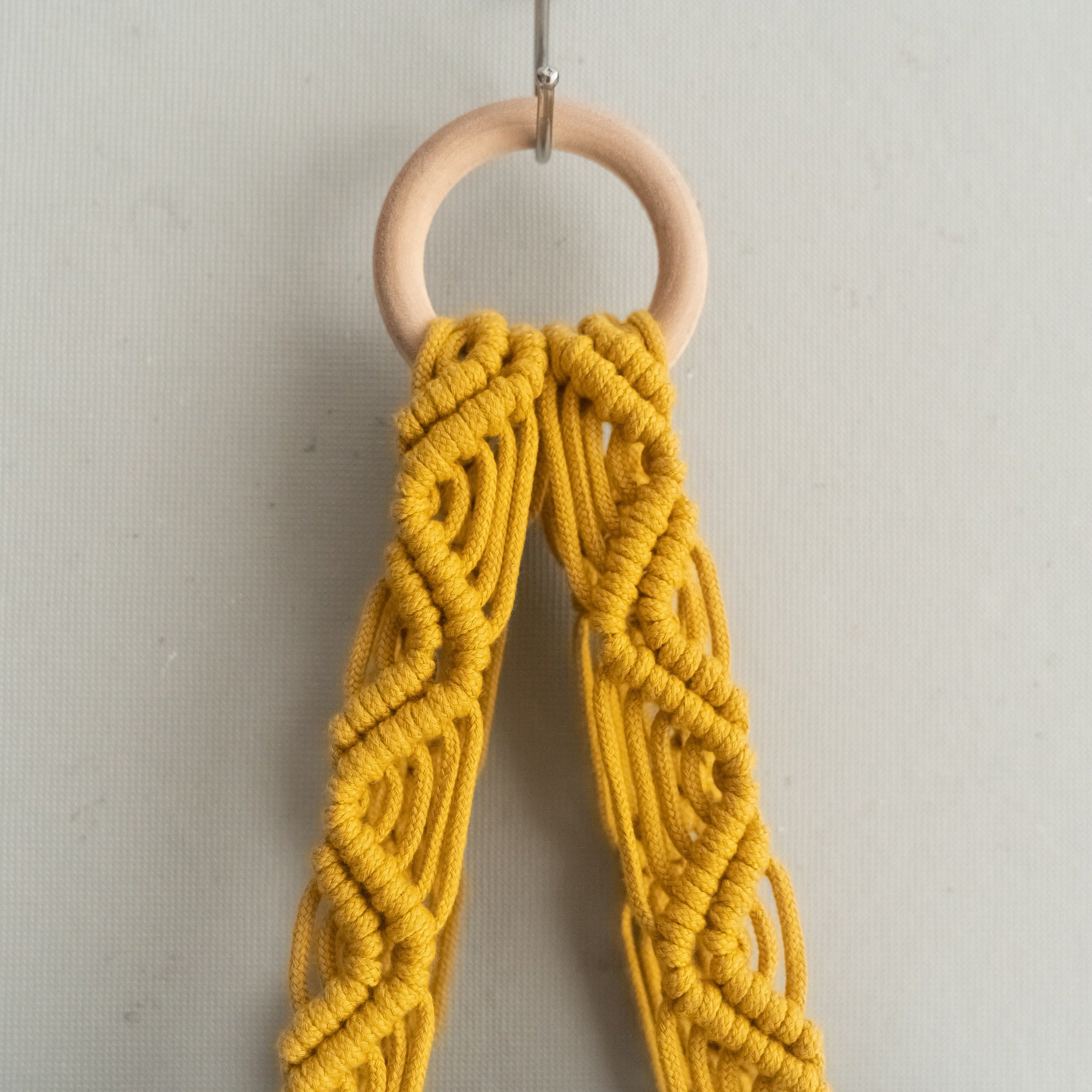 Macrame Wall Book Holder Wood for Living Room Aesthetic Decor T16