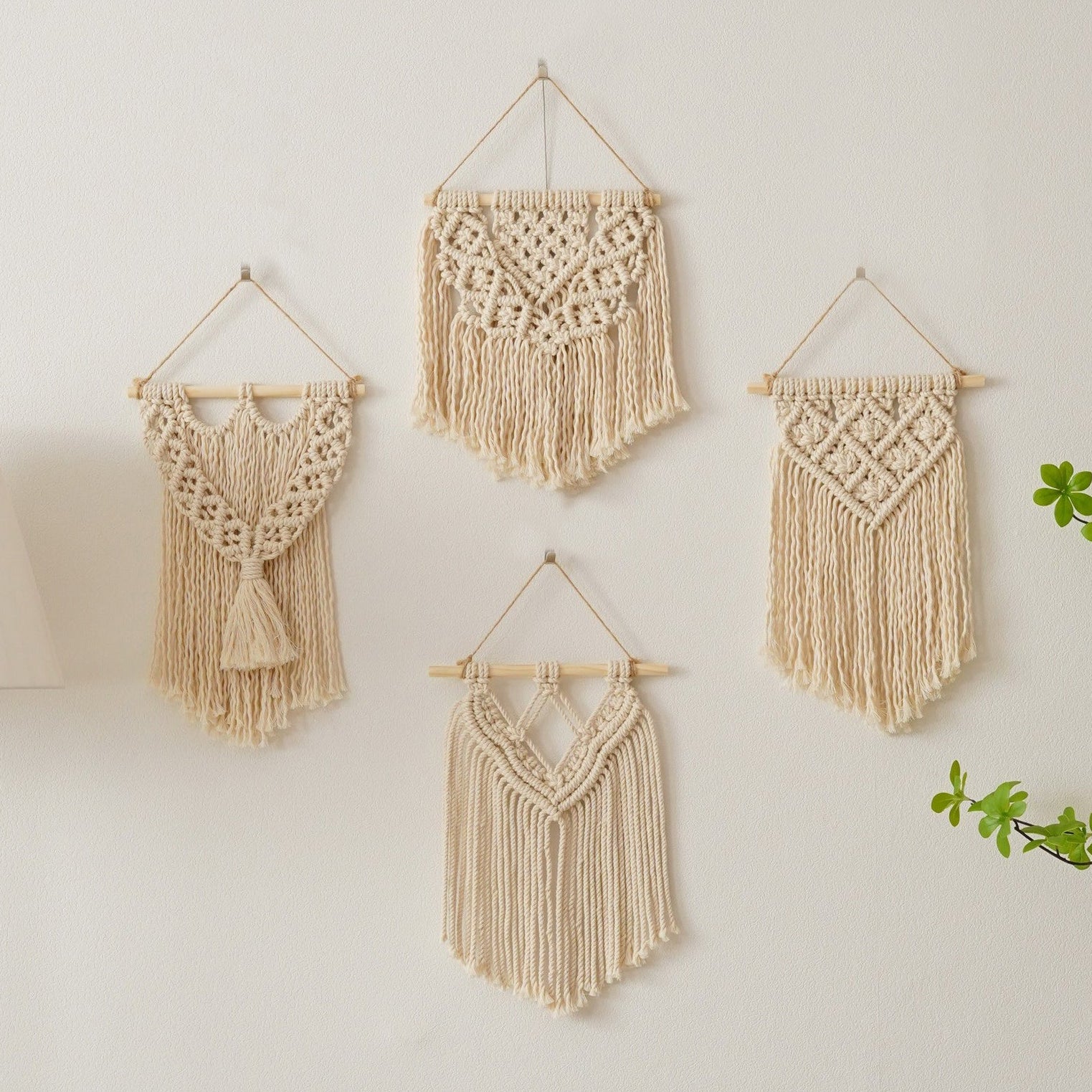 Mini Macrame Wall Pattern for DIY Wall Decor P45