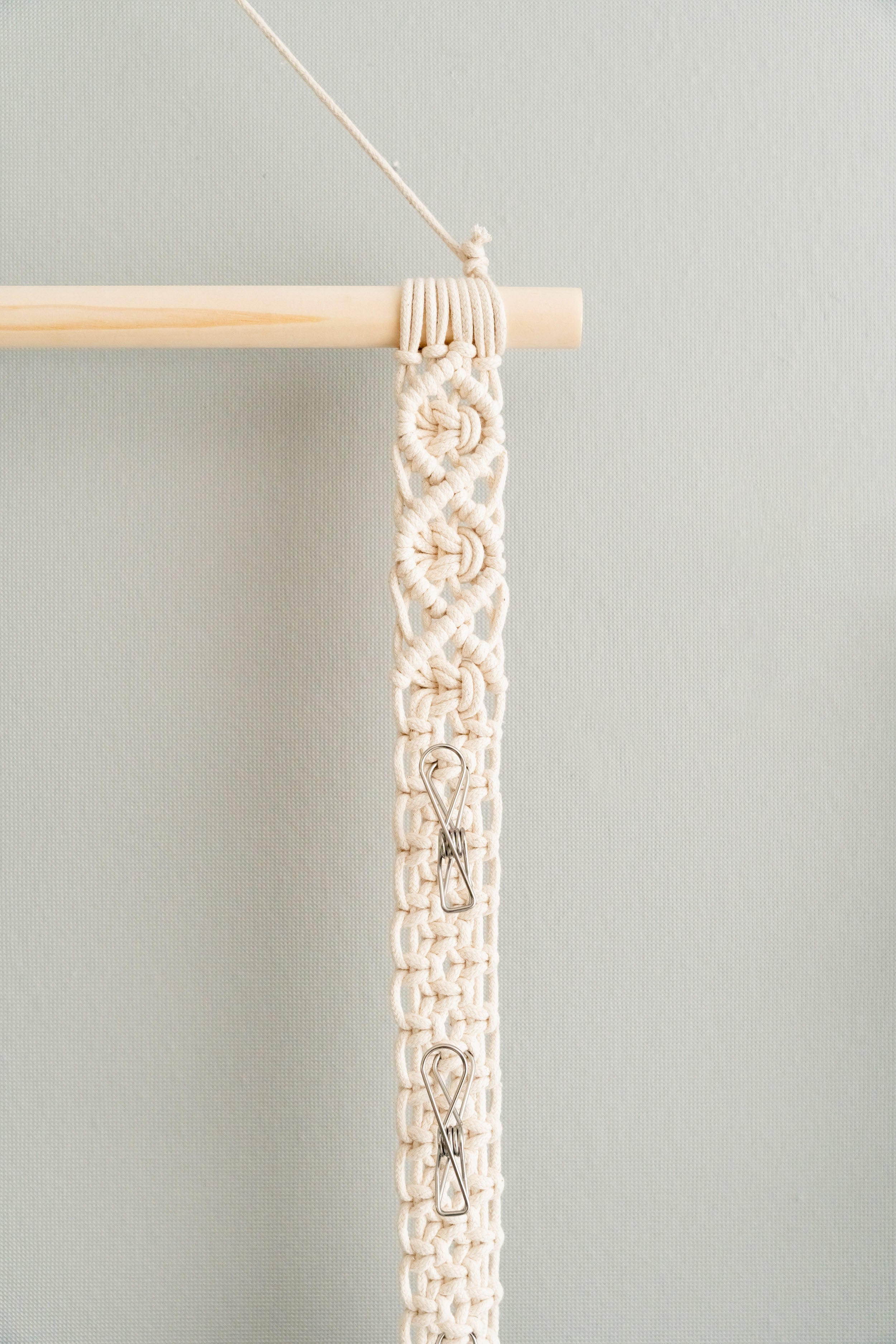 Macrame Baseball Cap Holder Combo - Strap Hat Organizer for Wall H43