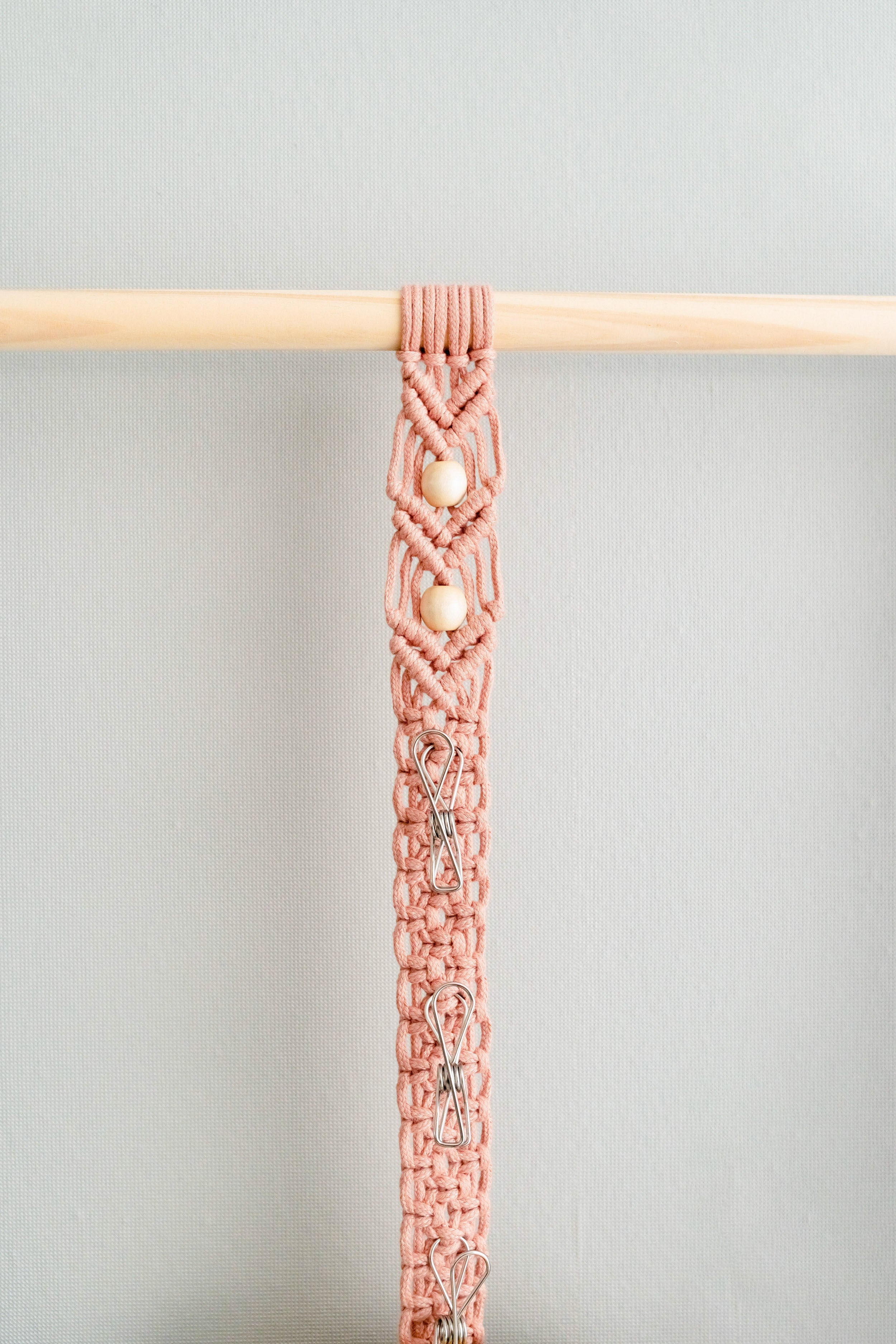 Macrame Baseball Cap Holder Combo - Strap Hat Organizer for Wall H43