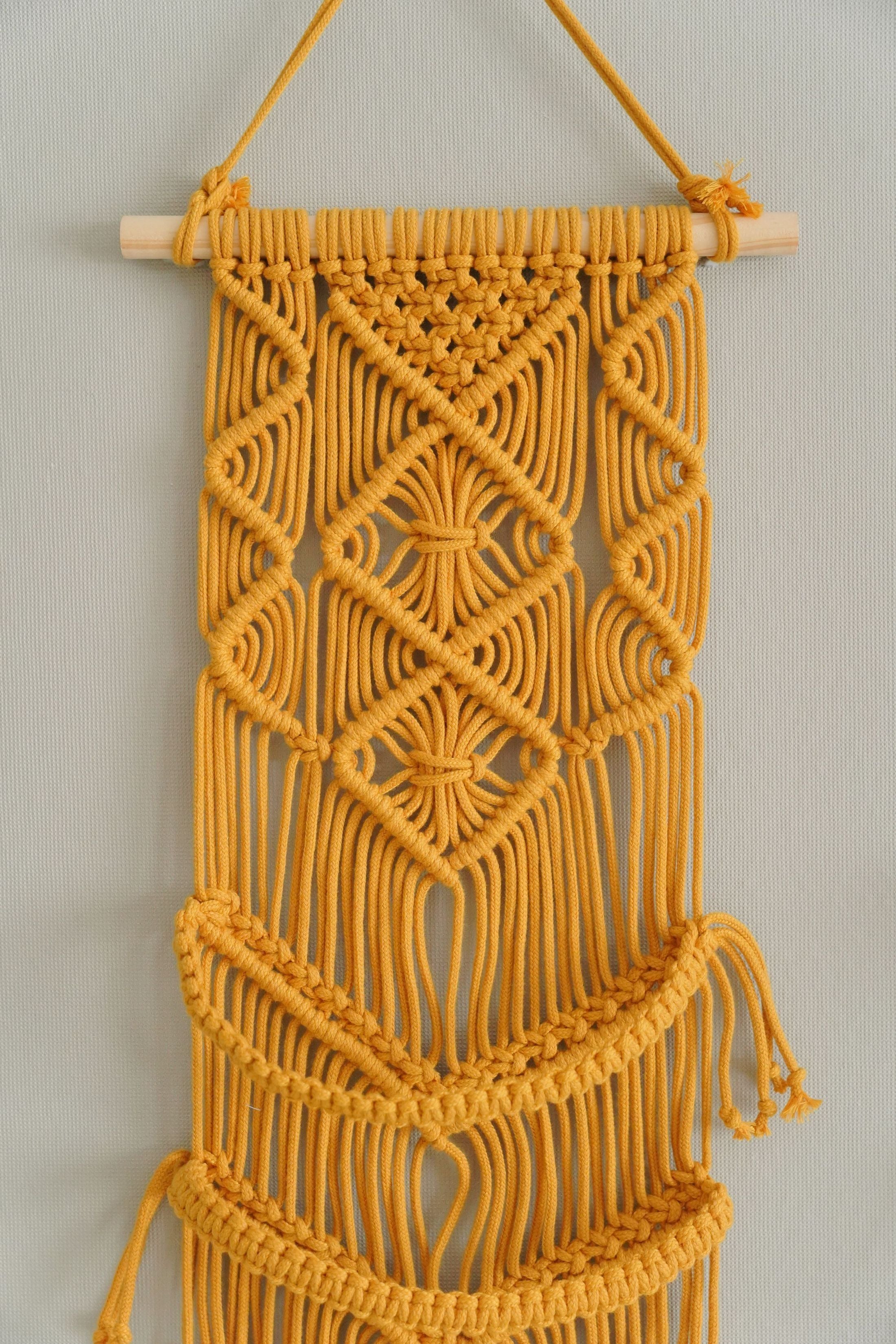 Stylish Macrame Cap Organizer - Wall Hanging Holder I06