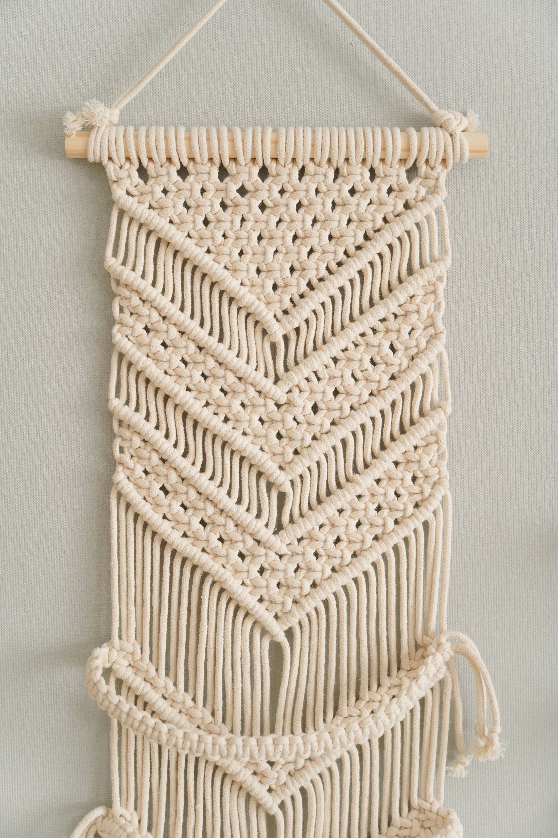 Stylish Macrame Cap Organizer - Wall Hanging Holder I06