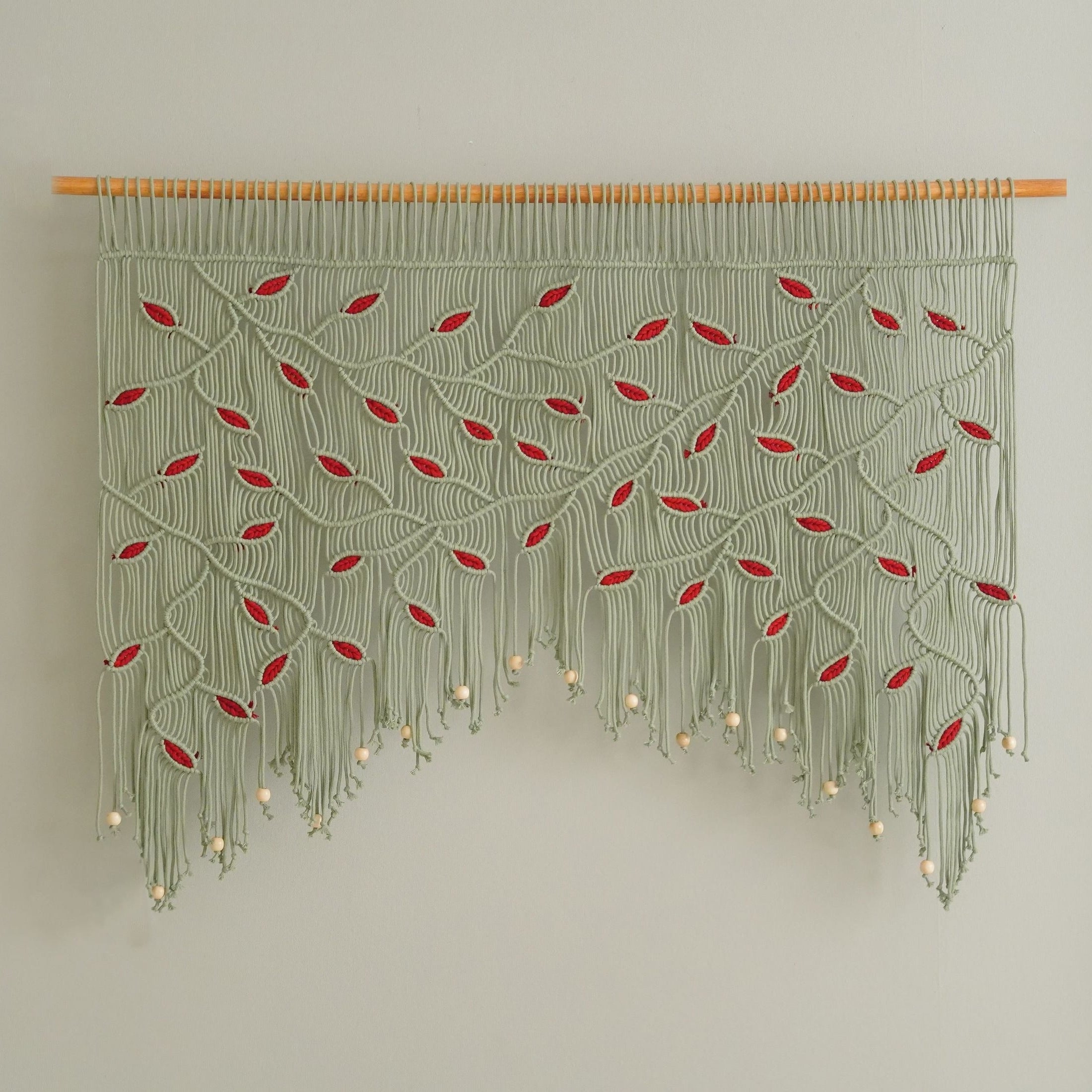 Macrame Curtain macrame cord wall hanging for boho home decor C18