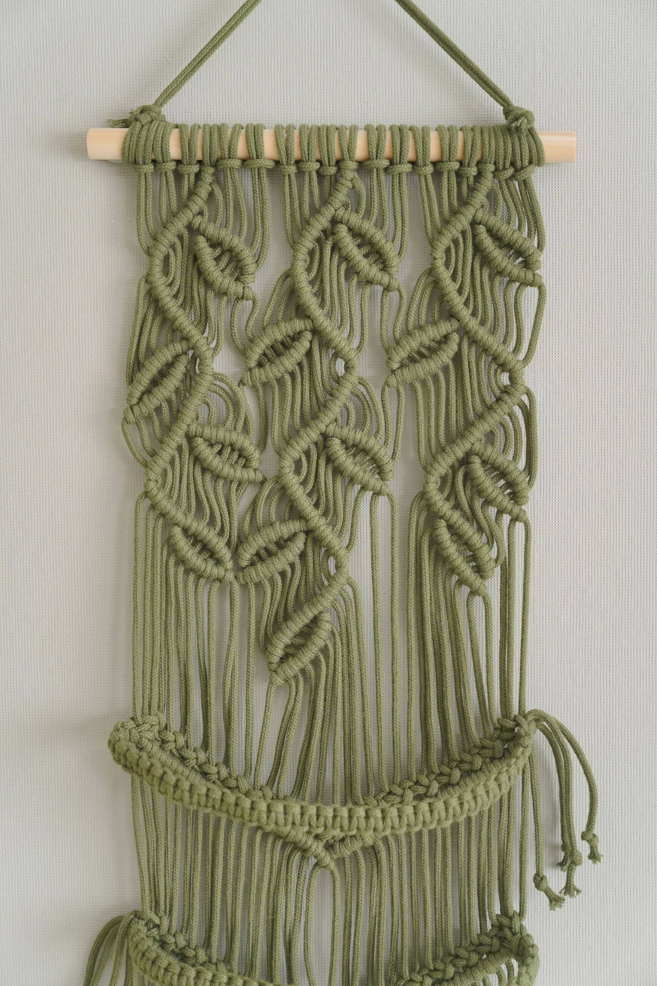 Stylish Macrame Cap Organizer - Wall Hanging Holder I06