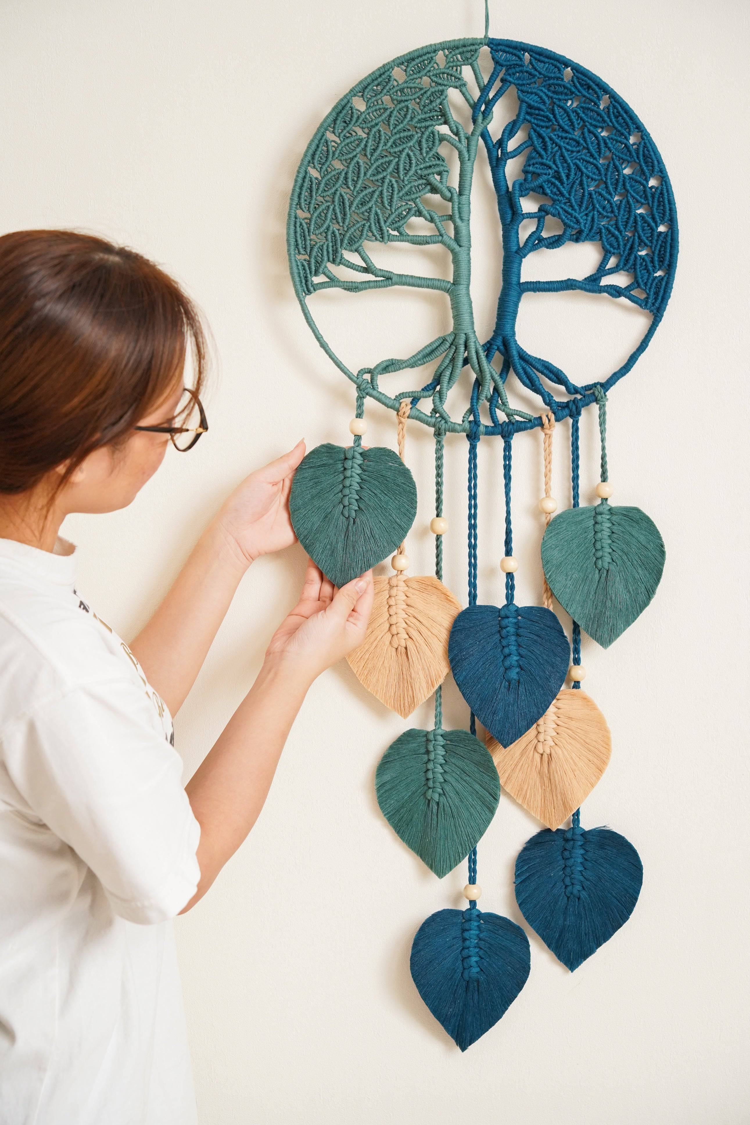 Macrame Tree Of Life Wall Hanging Macrame for Meditation Room Decor W19