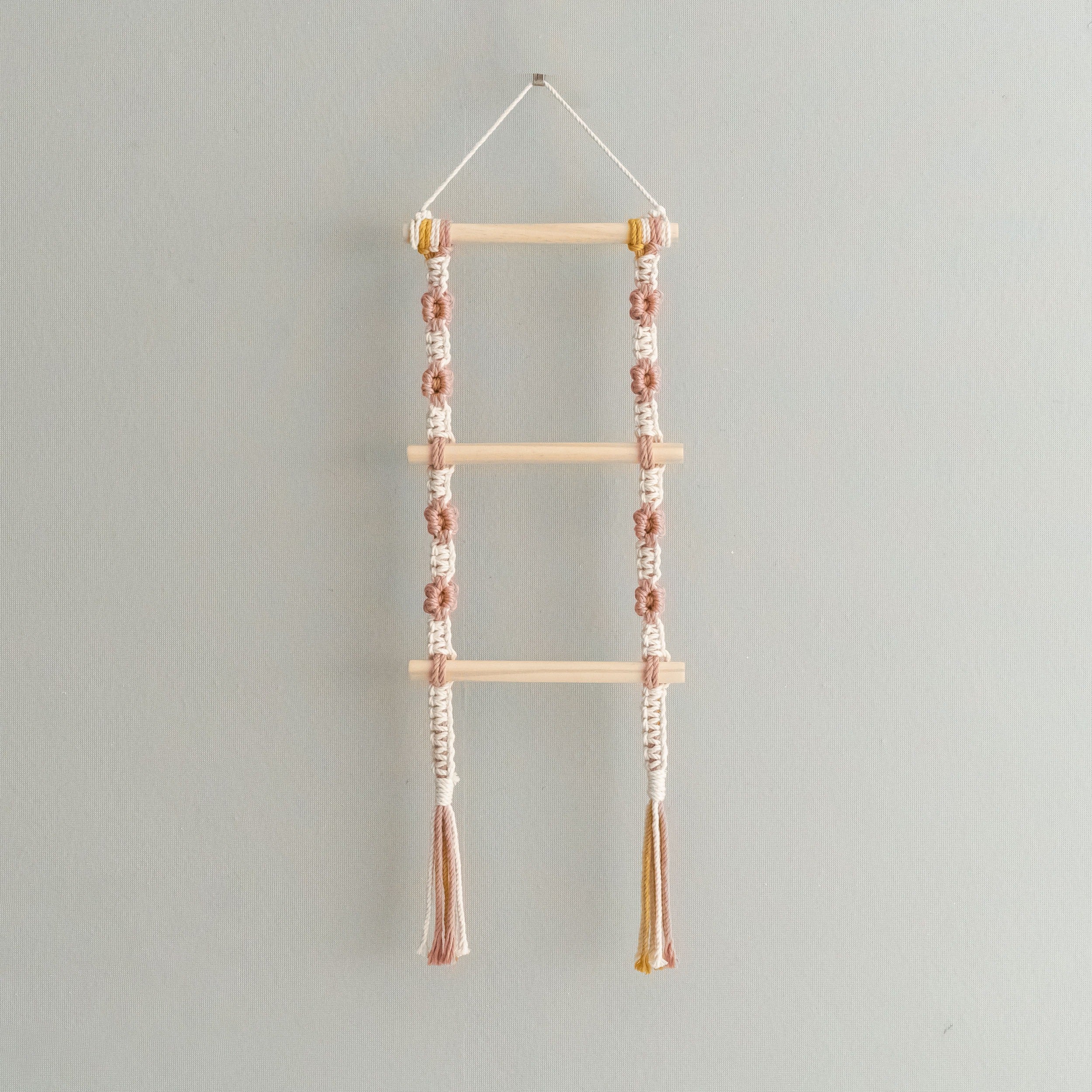 Macrame Hair Clip Holder macrame for Nursery Wall Decor I90