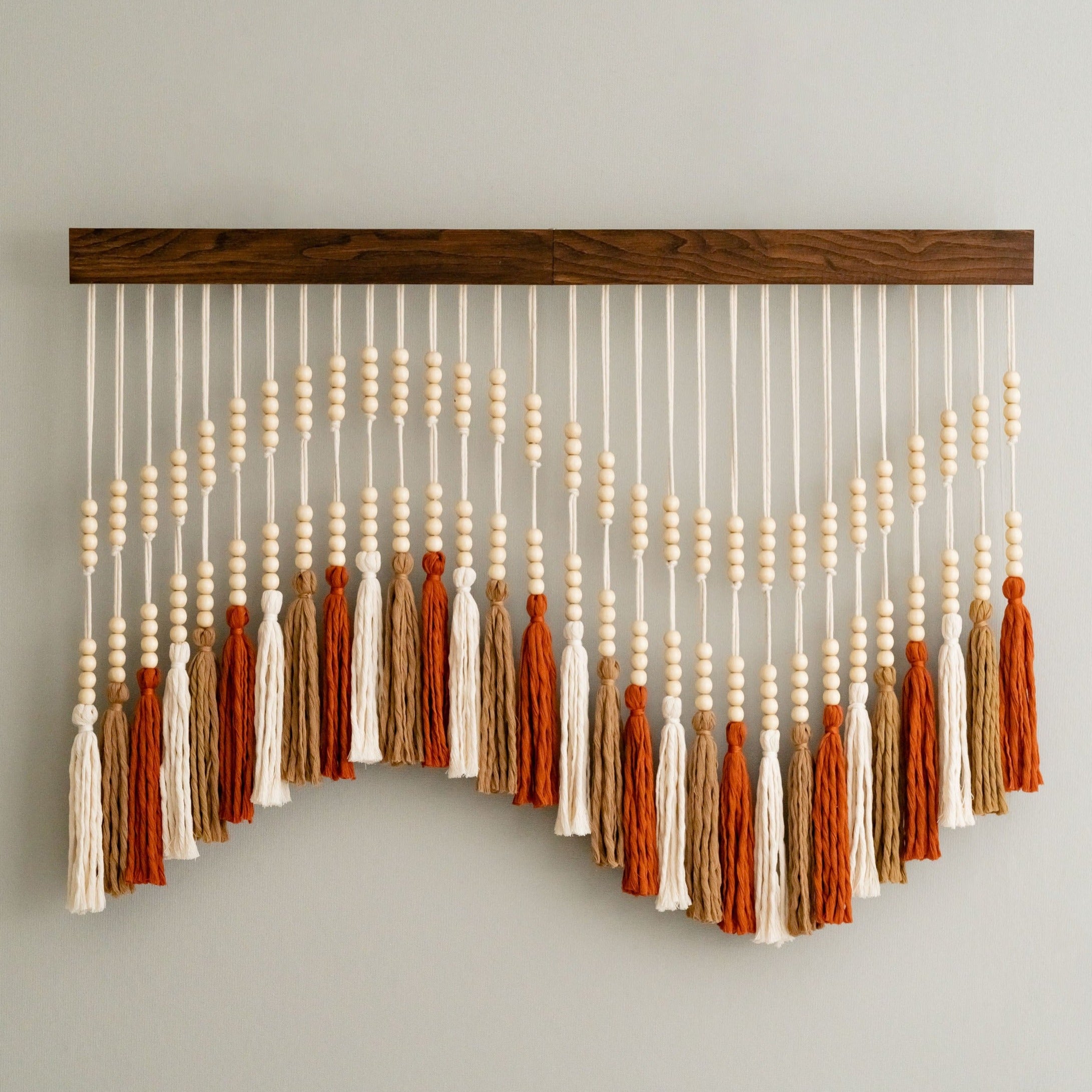 Boho Macrame Cotton Tassel Wall Art - Music Pattern Jellyfish V55