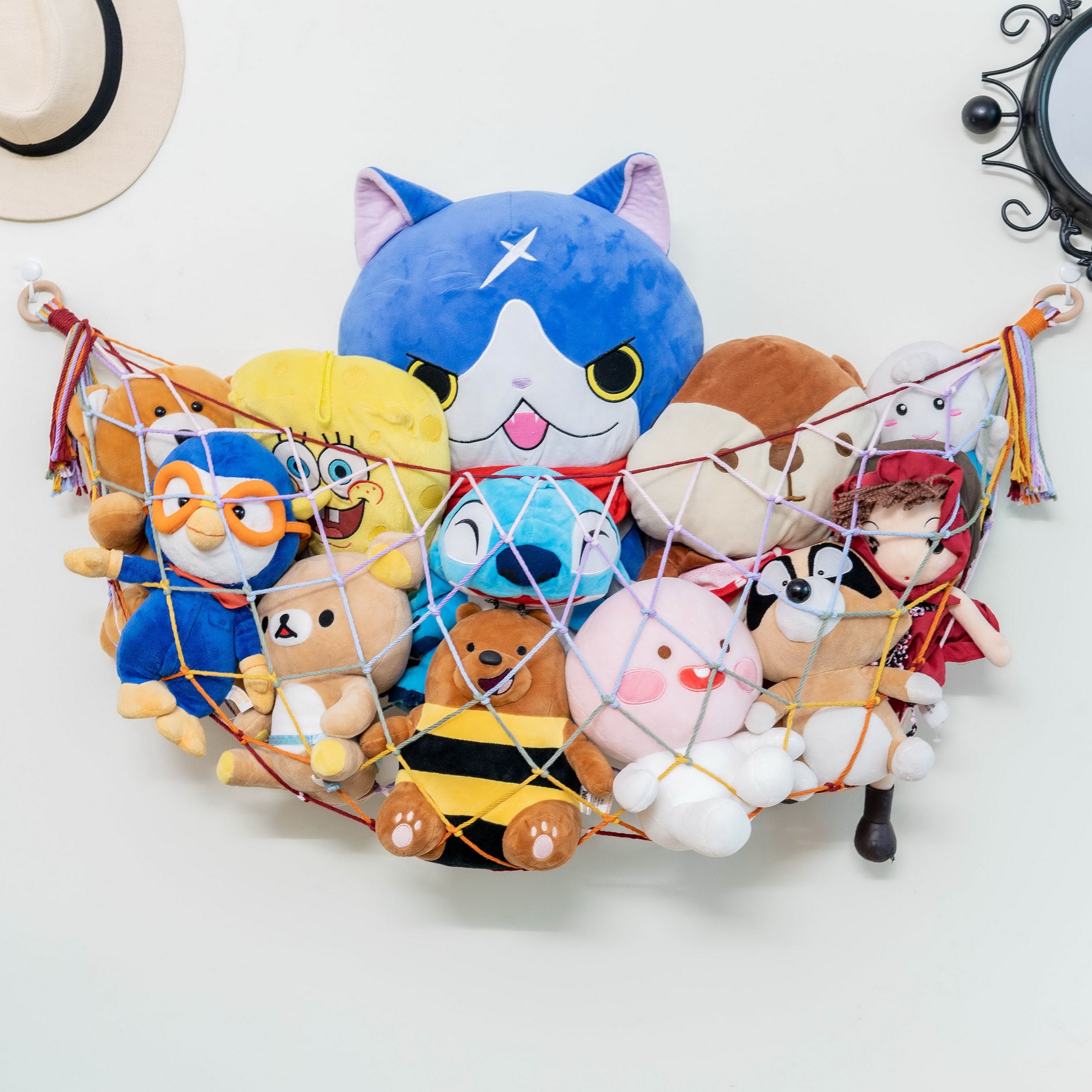 Macrame Toy Storage Hammock for Toy Hammock and Kids Storage H25