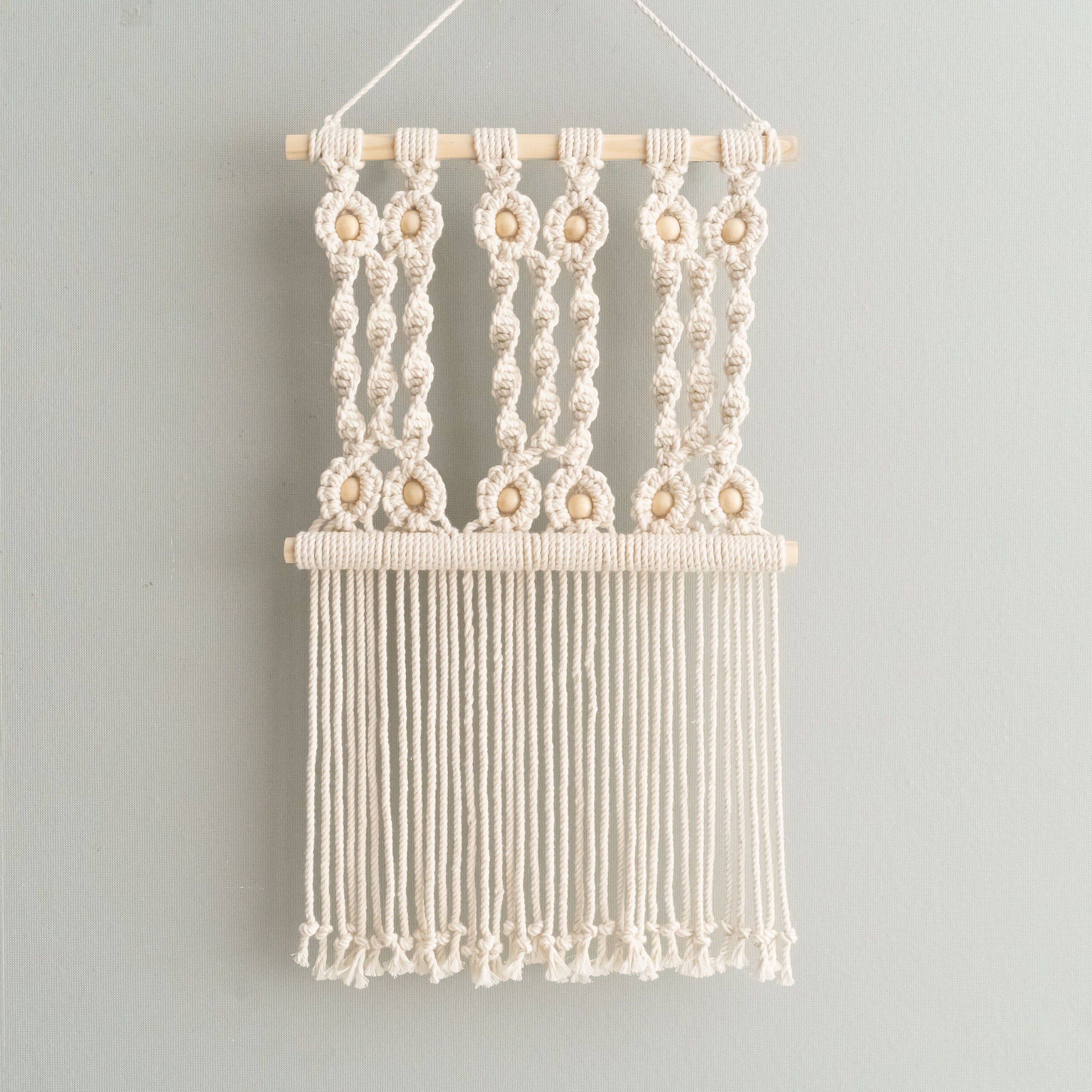 Macrame Hair Clip Holder macrame for Nursery Room Wall Decor I91