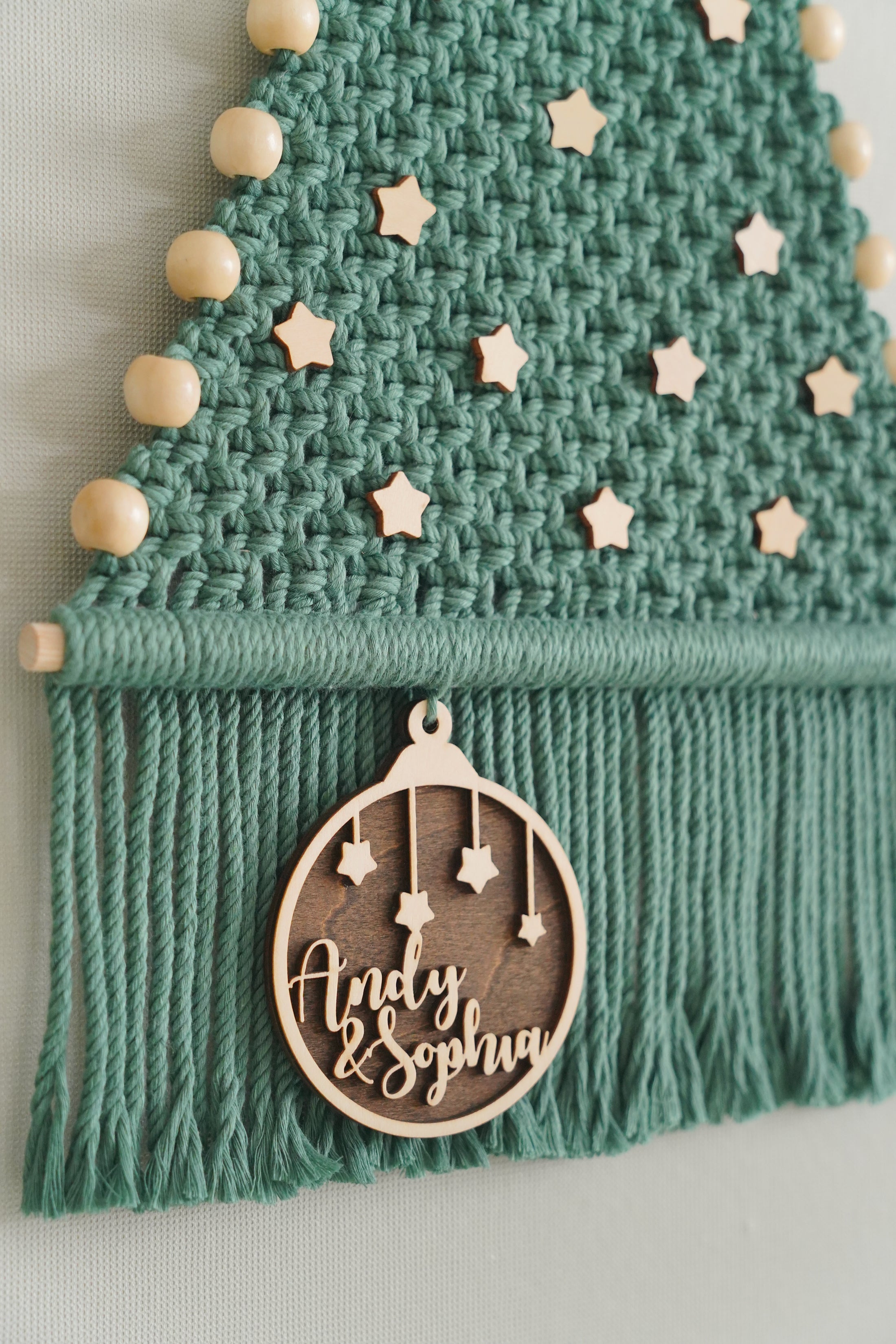 Macrame Christmas Tree Macrame Christmas Wall Decor for Boho Homes X34