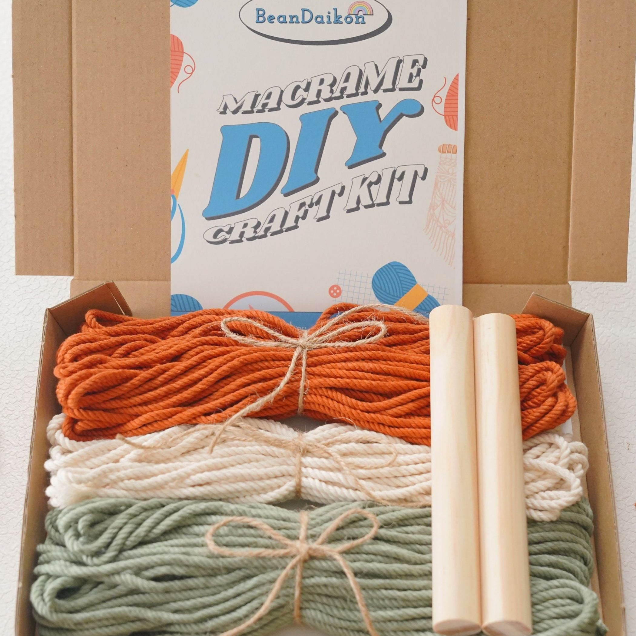Small Macrame Wall Hanging DIY Kit For Beginner K17