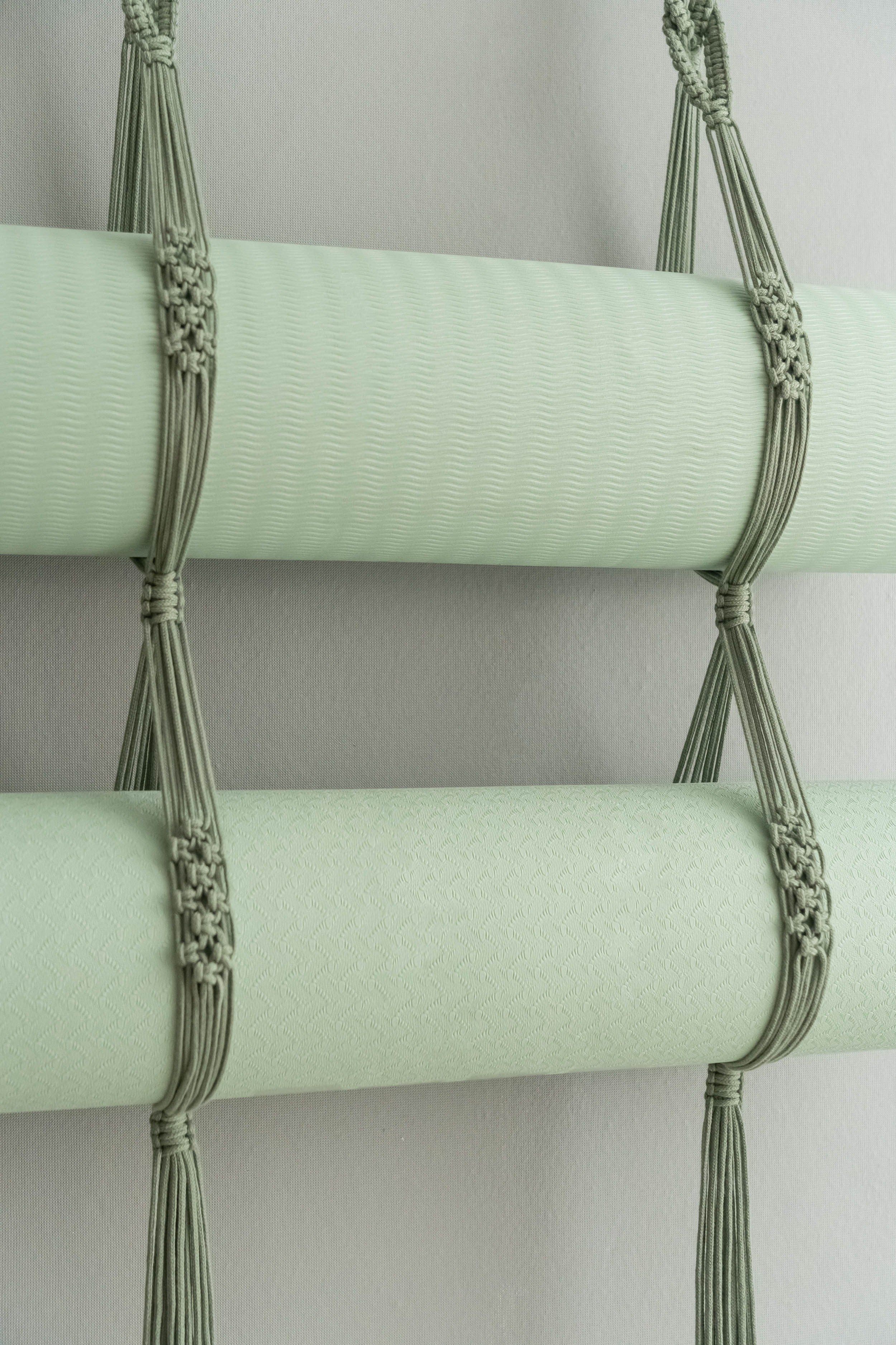 Macrame Yoga Mat Holder for Yoga Mat Storage and Home Decor I84